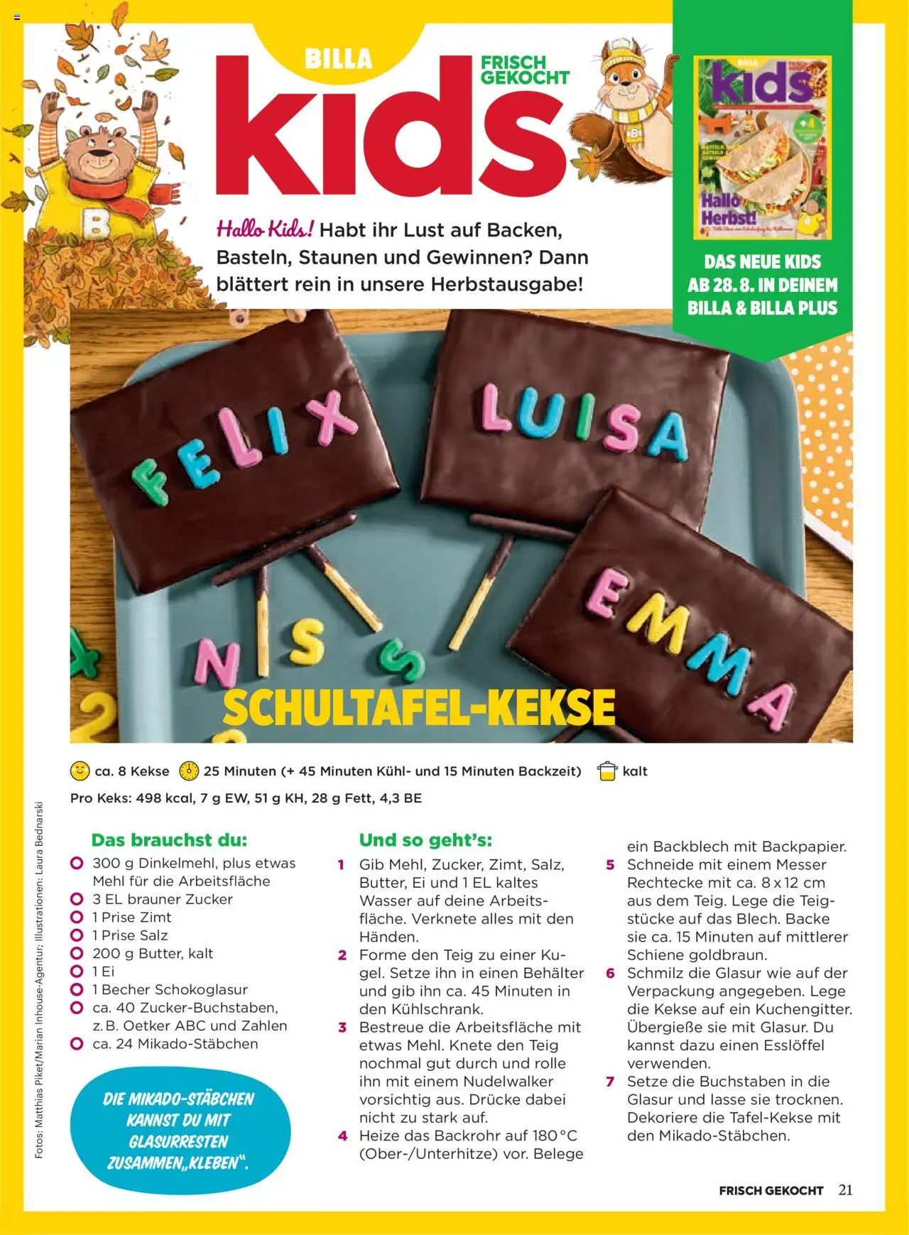 Billa Frisch Gekocht gültig ab 01.09.2025 | Seite: 19 | Produkte: Kekse, Wasser, Salz, Zucker