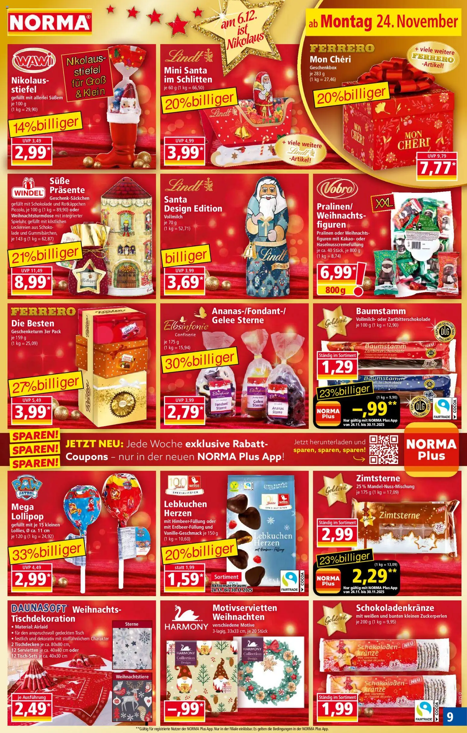 Norma - Black Friday – gültig ab 24.11.2025 | Seite: 9 | Produkte: Schokolade, Ananas, Stiefel, Mon cheri