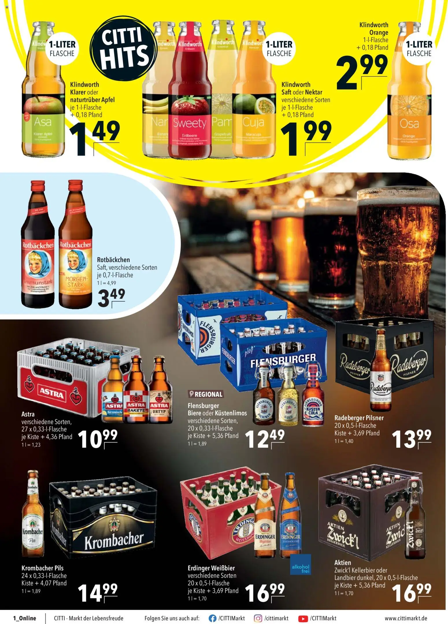 CITTI Markt - Black Friday – gültig ab 12.11.2025 | Seite: 12 | Produkte: Erdinger, Cola, Äpfel, Krombacher