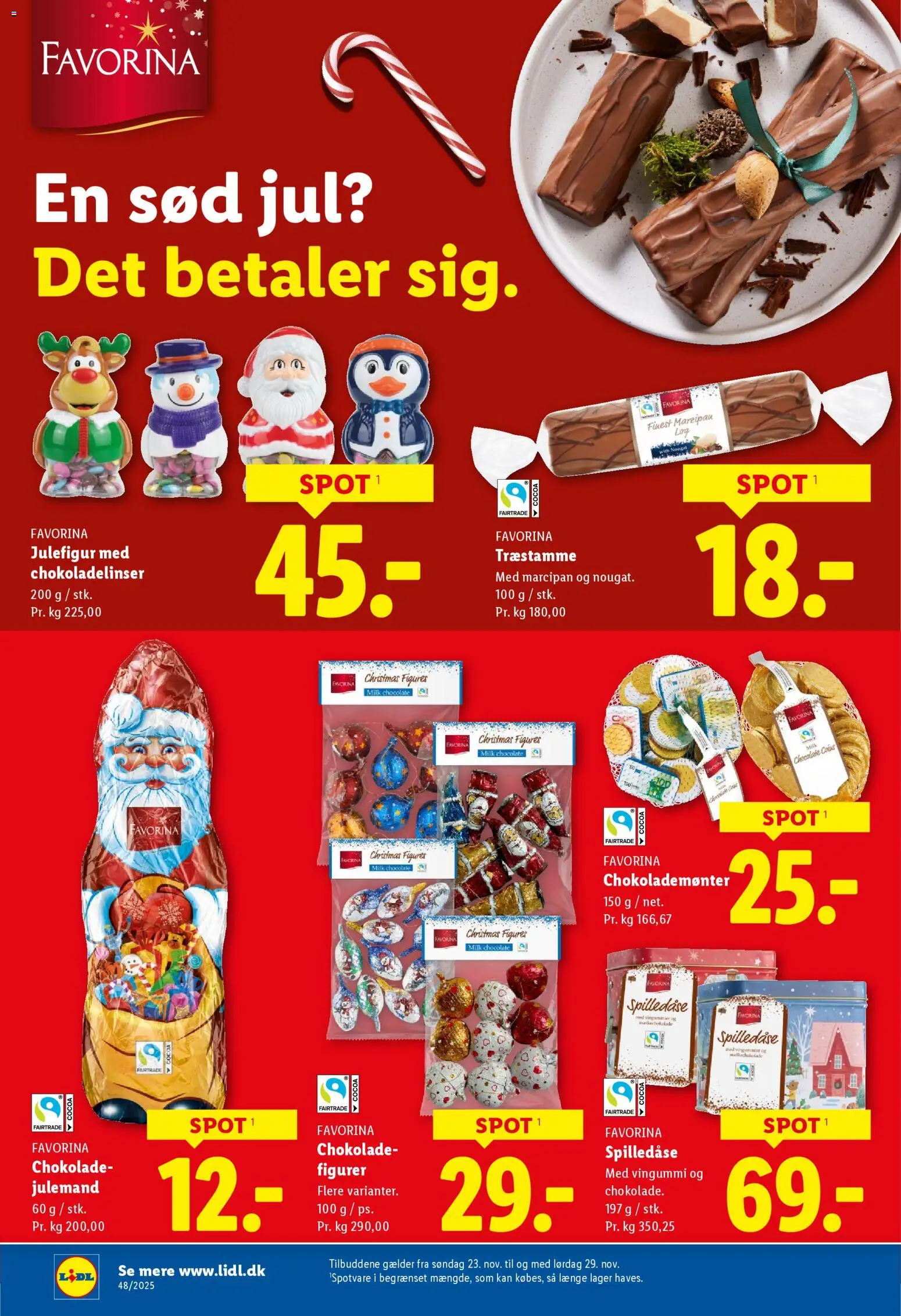 Lidl tilbudsavis – gyldig fra 23.11.2025 | Side: 15 | Produkter: Chokolade, Vingummi, Marcipan, Søm