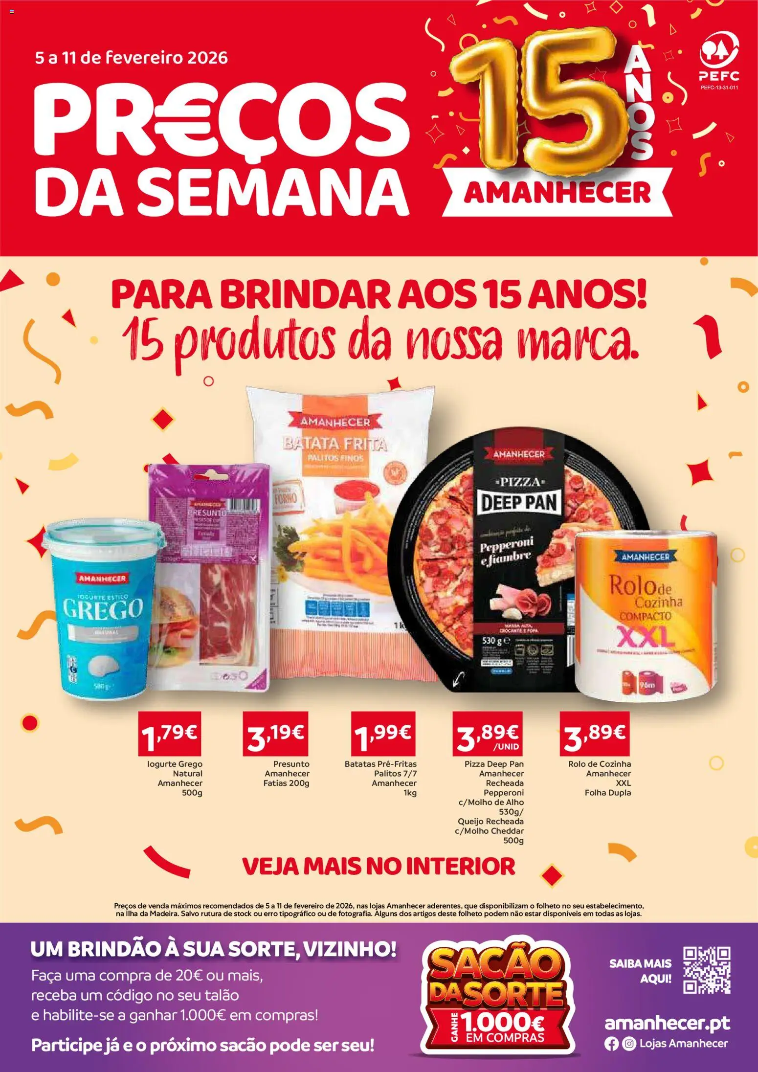 Amanhecer Folheto Madeira │ válido de 05.02.2026 | Página: 1