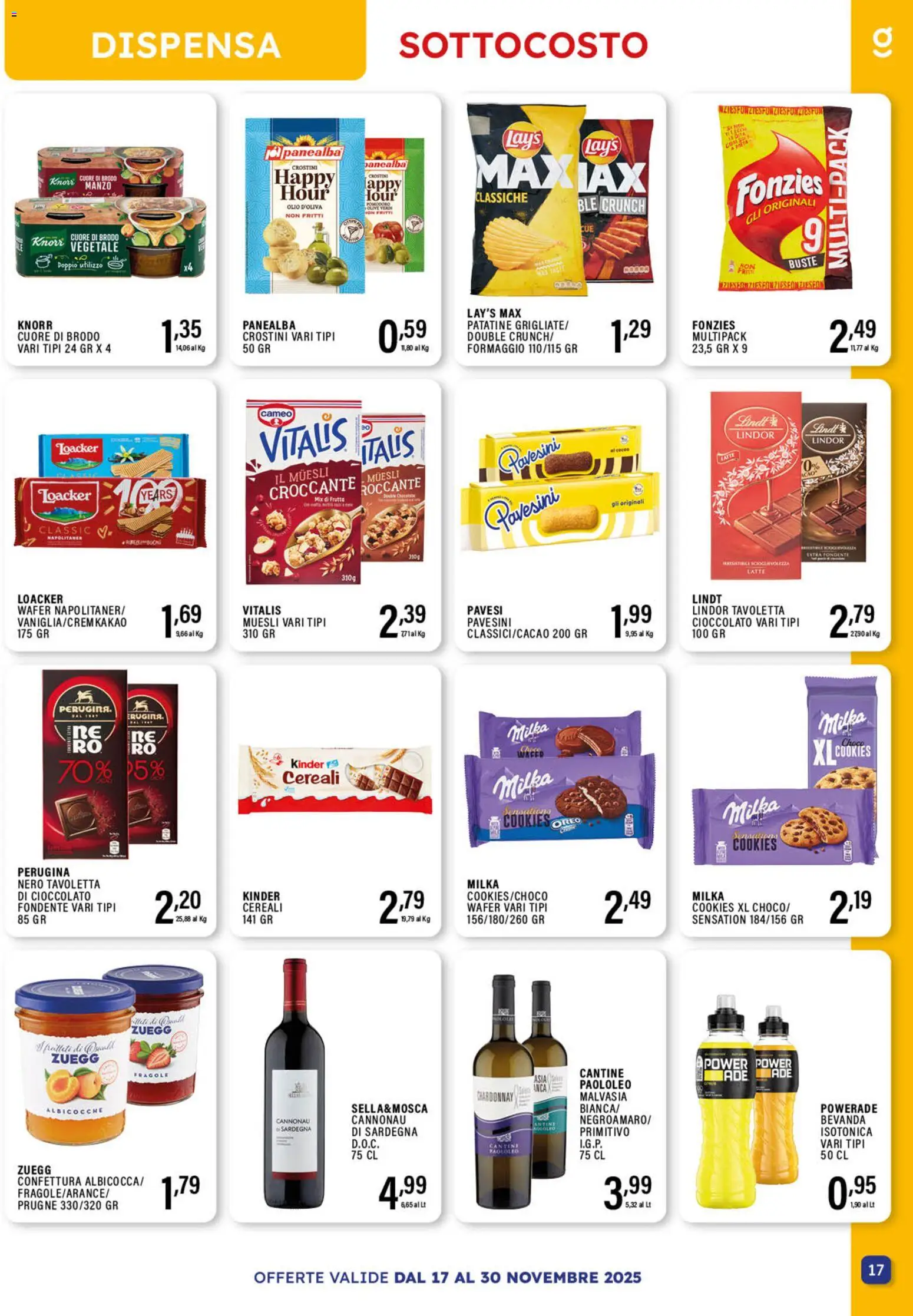 Volantino GECOP del 17.11.2025 | Pagina: 17 | Prodotti: Manzo, Patatine, Formaggio, Olio