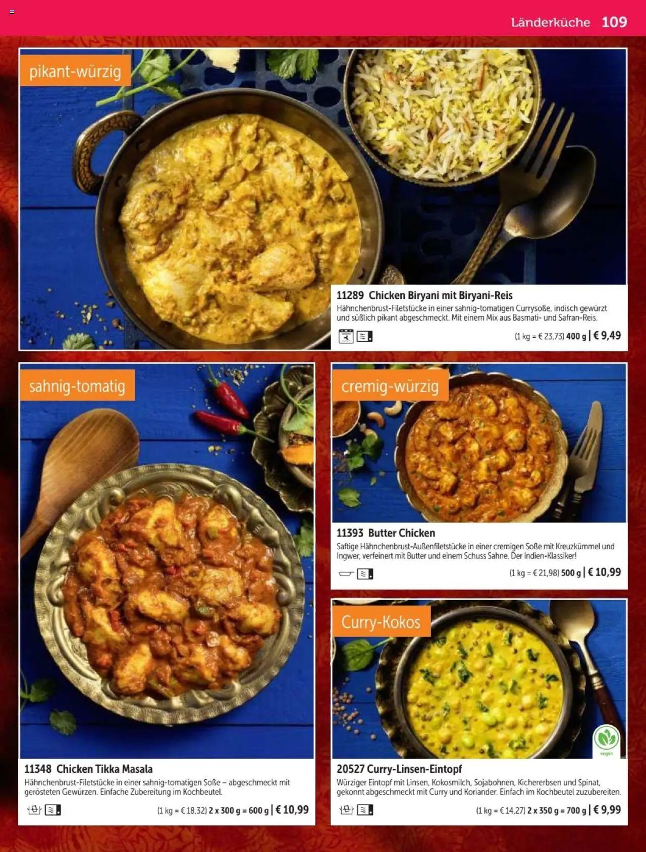 Bofrost Katalog – gültig ab 07.09.2025 | Seite: 109 | Produkte: Butter, Soße