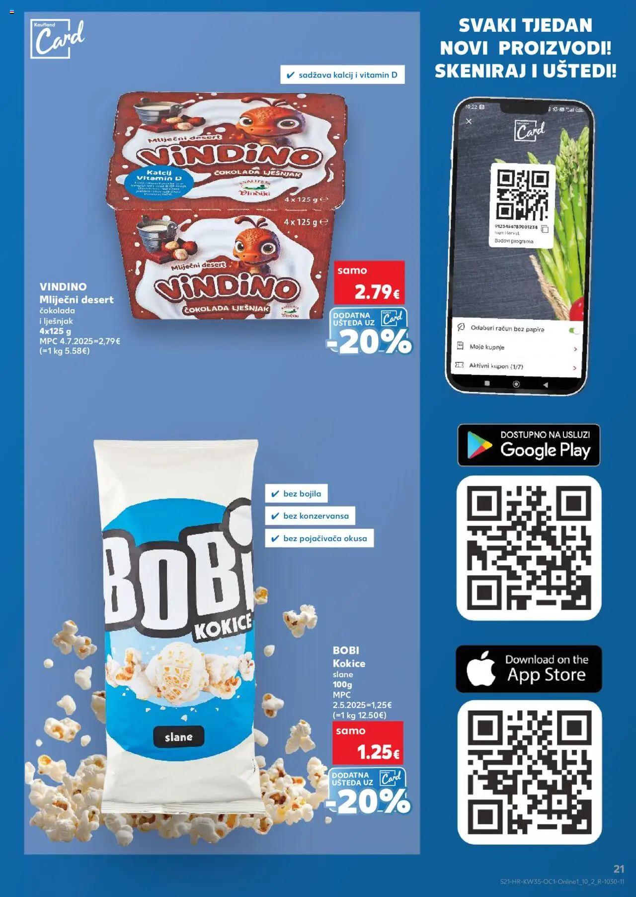 Kaufland katalog | vrijedi od 27.08.2025 | Stranica: 21 | Proizvodi: Vindija, Čokolada, Lješnjak, Kokice
