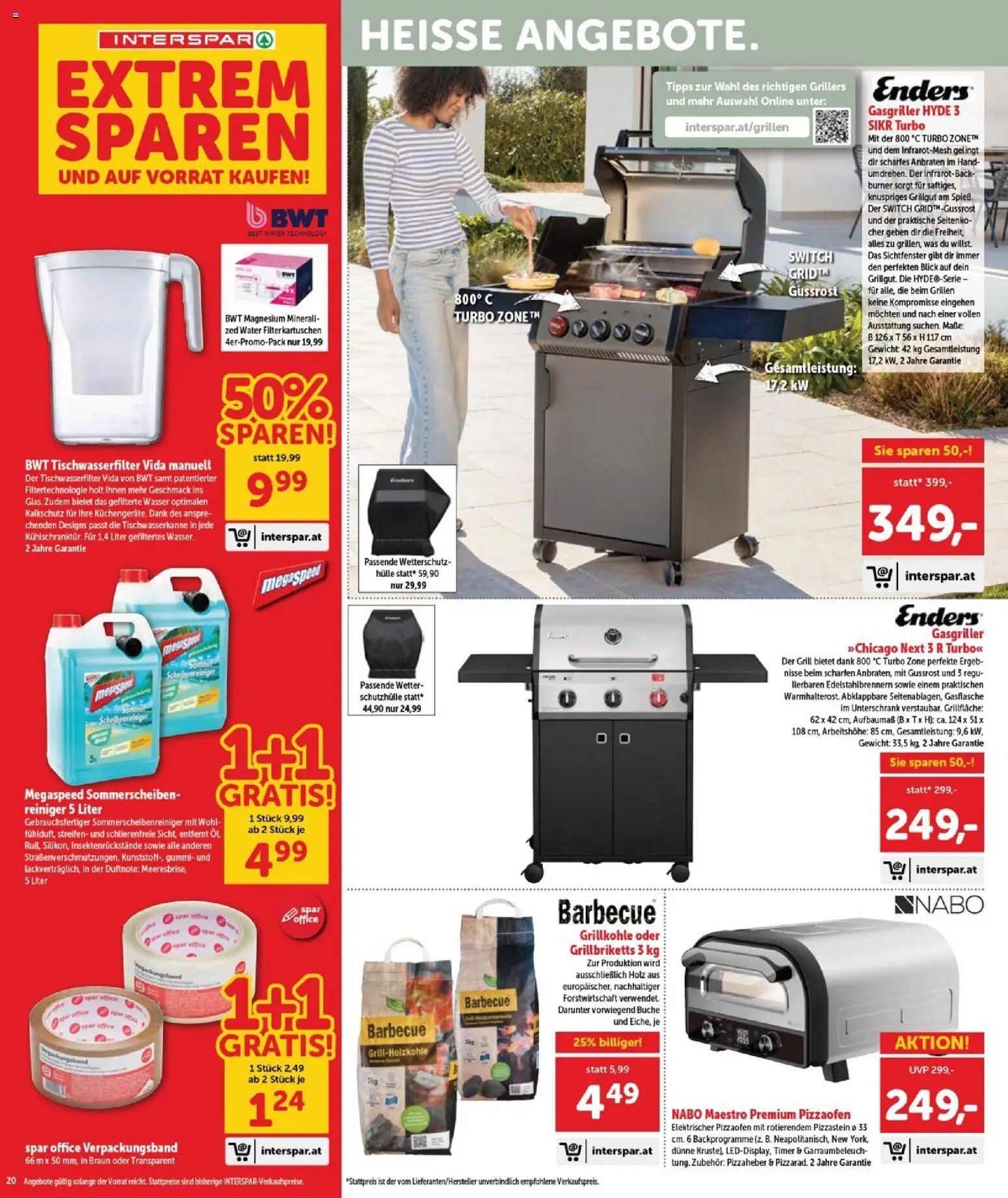 Interspar Flugblatt - Burgenland Nord gültig ab 23.04.2026 | Seite: 20 | Produkte: Wasser, Hülle, Gewicht, Grill