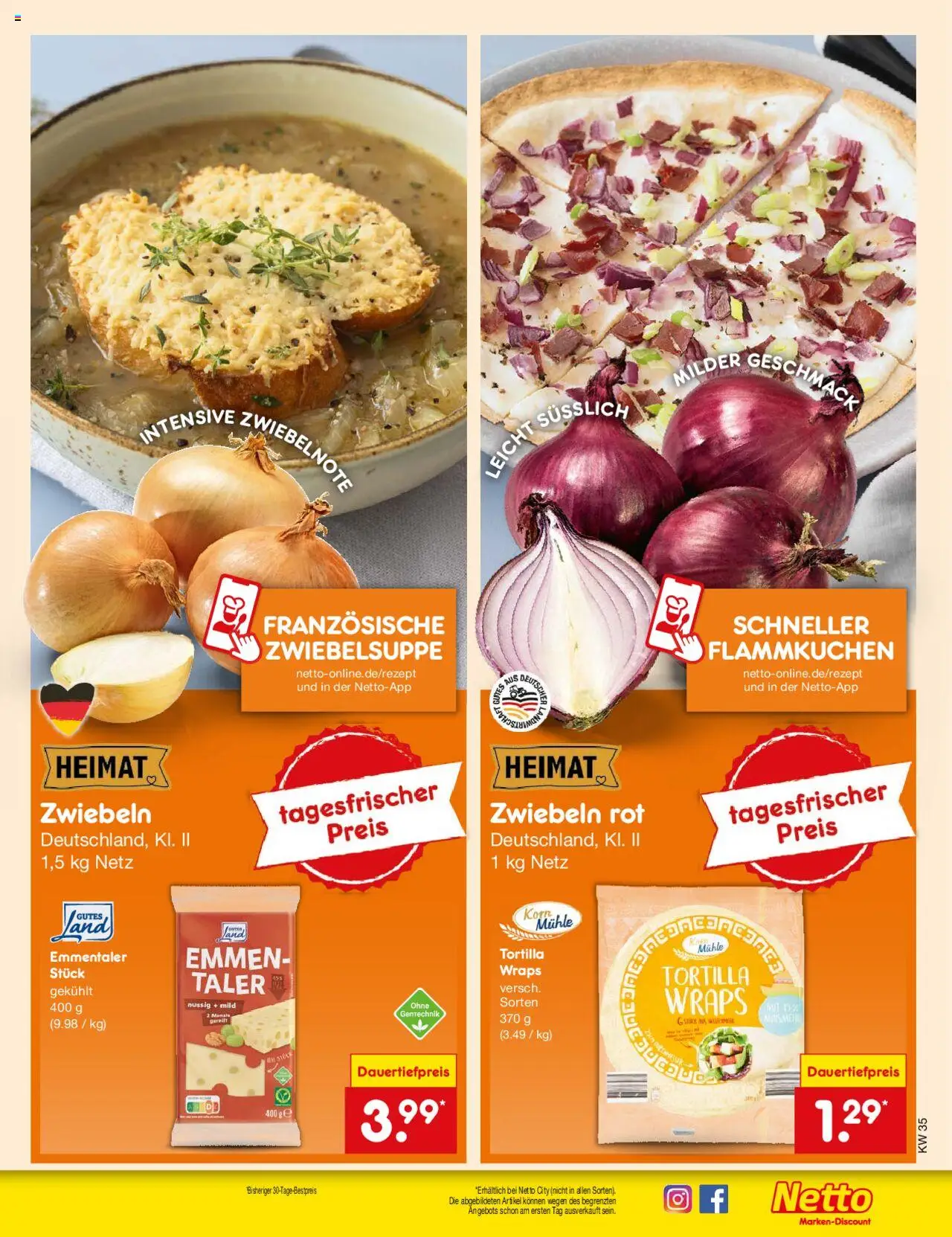 Netto Marken-Discount Prospekt 	 - gültig ab dem 25.08.2025 | Seite: 7 | Produkte: Mühle, Zwiebeln