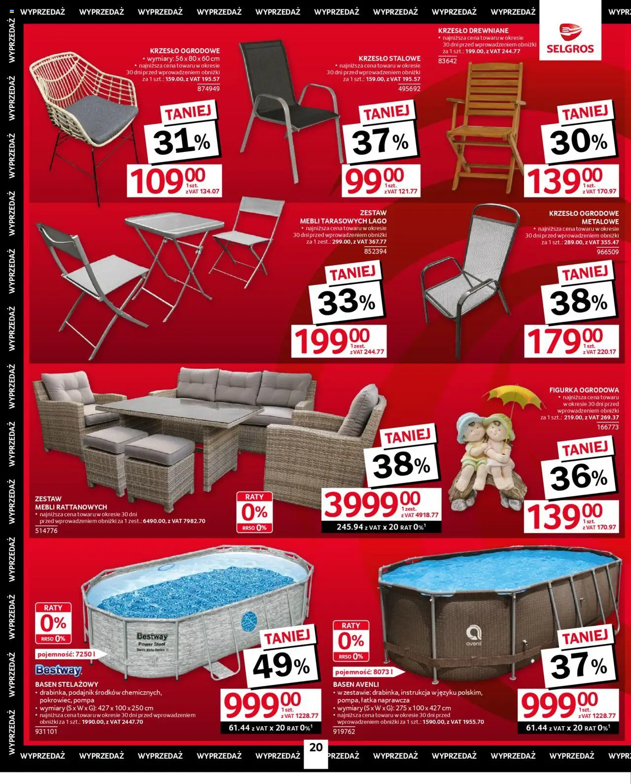 Selgros cash&carry Gazetka - Oferta przemysłowa od 22.05.2025 | Strona: 22 | Produkty: Basen, Krzesło, Krzesło ogrodowe