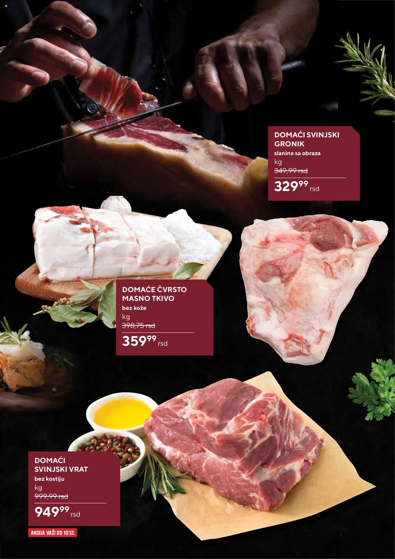 Idea katalog - važi od 27.11.2025 | Strana: 7 | Proizvode: Svinjski vrat, Slanina