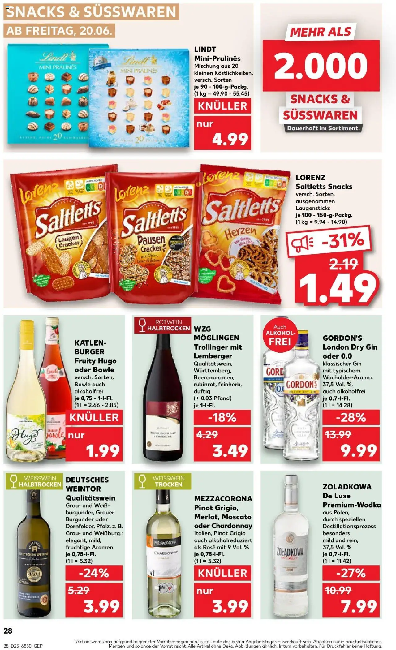 Kaufland prospekt Kaufbeuren	 - gültig ab dem 22.06.2025 | Seite: 41 | Produkte: Rotwein, Burger, Vodka, Hugo