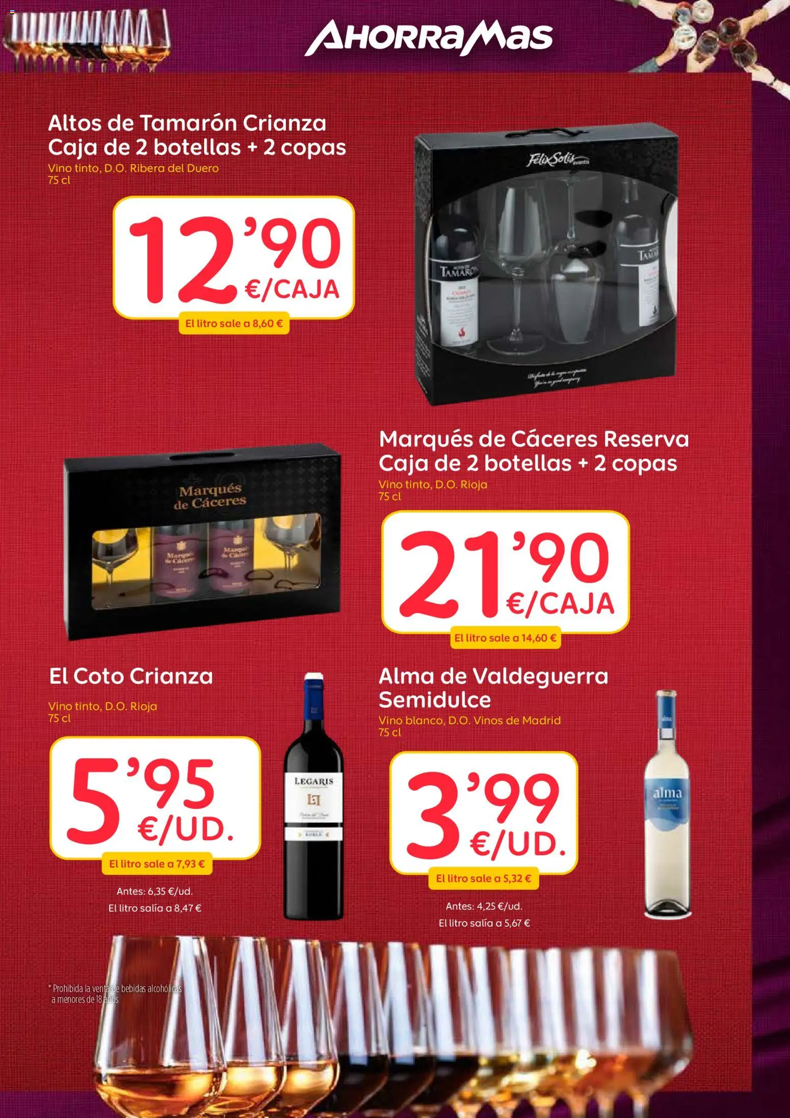AhorraMas folleto │ válido desde el 18.12.2025 | Página: 13 | Productos: Vino, Caja