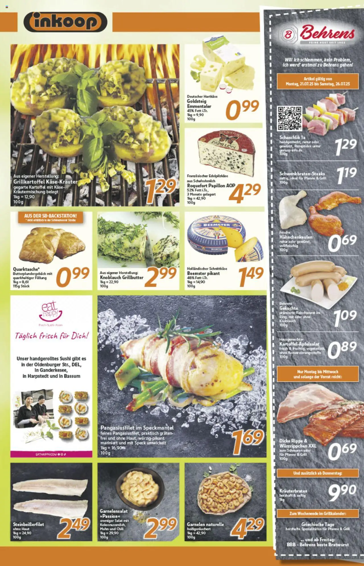 Inkoop Prospekt 	 - gültig ab dem 21.07.2025 | Seite: 3 | Produkte: Grill, Bratwurst, Knoblauch, Chili