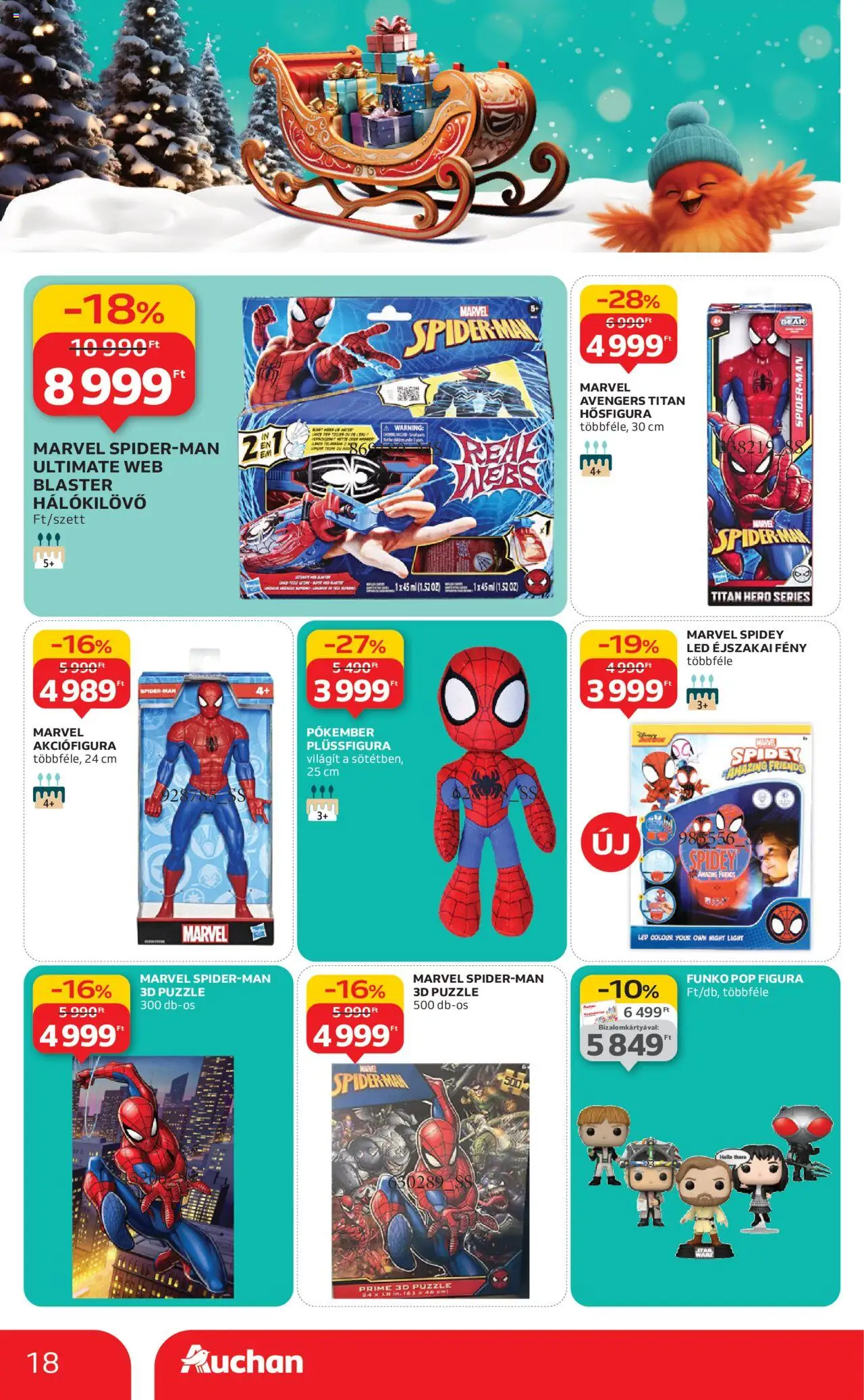 Auchan akciós ujság - amely érvényes a következő dátumtól: 24.10.2025 | Oldal: 18 | Termékek: Puzzle