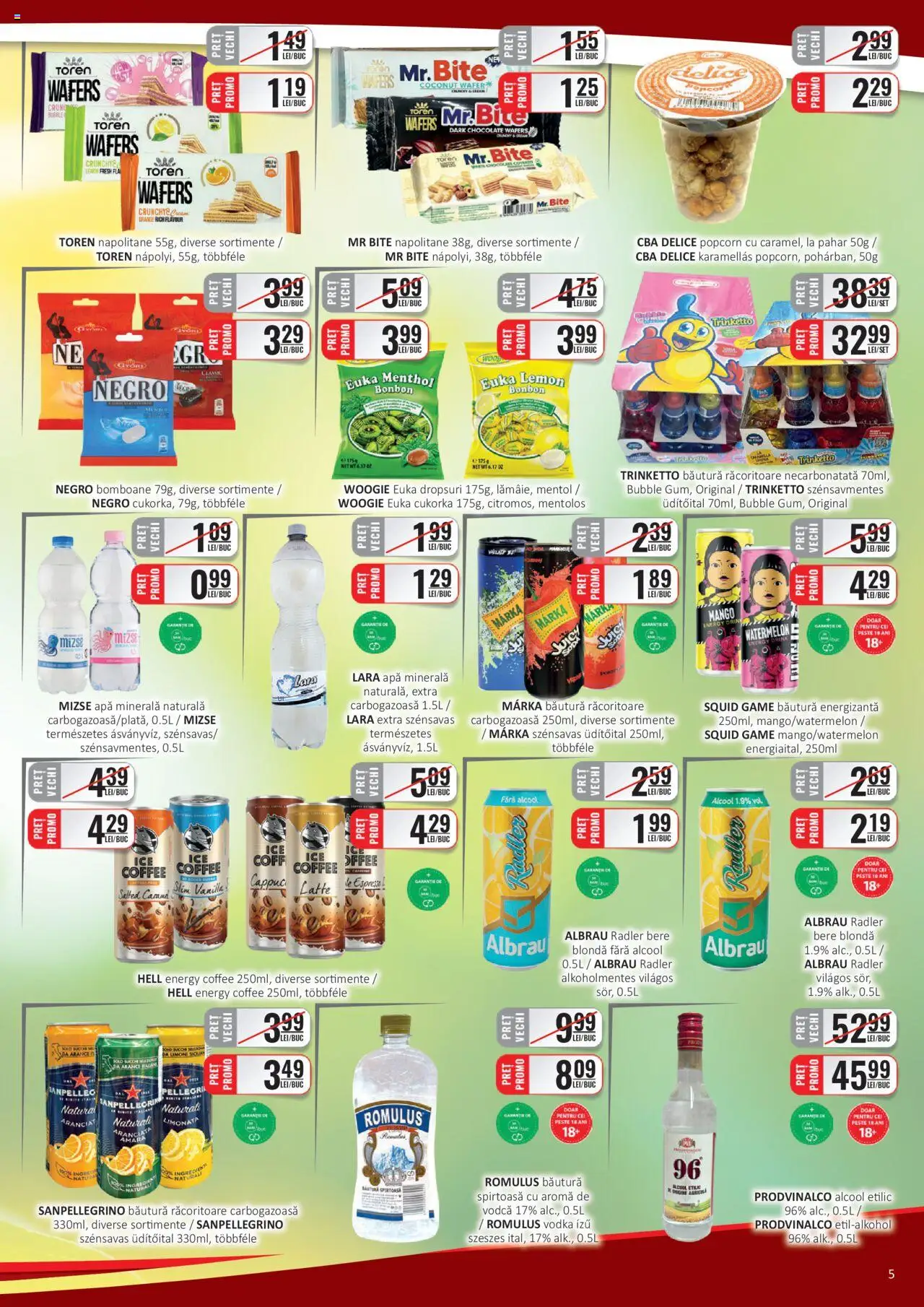 CBA catalog - C+C – valabil de la 16.06.2025 | Pagină: 5 | Produse: Su ısıtıcı, Bere, Vodka, Apă