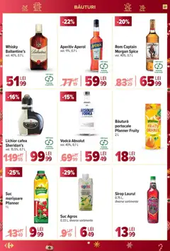 Ofertele Carrefour valabile de la 10.12.2025 | Pagină: 27 | Produse: Lichior, Cafea, Portocale, Rom