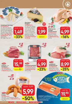Spar Flugblatt gültig ab 11.09.2025 | Seite: 7 | Produkte: Schweinefleisch, Fisch