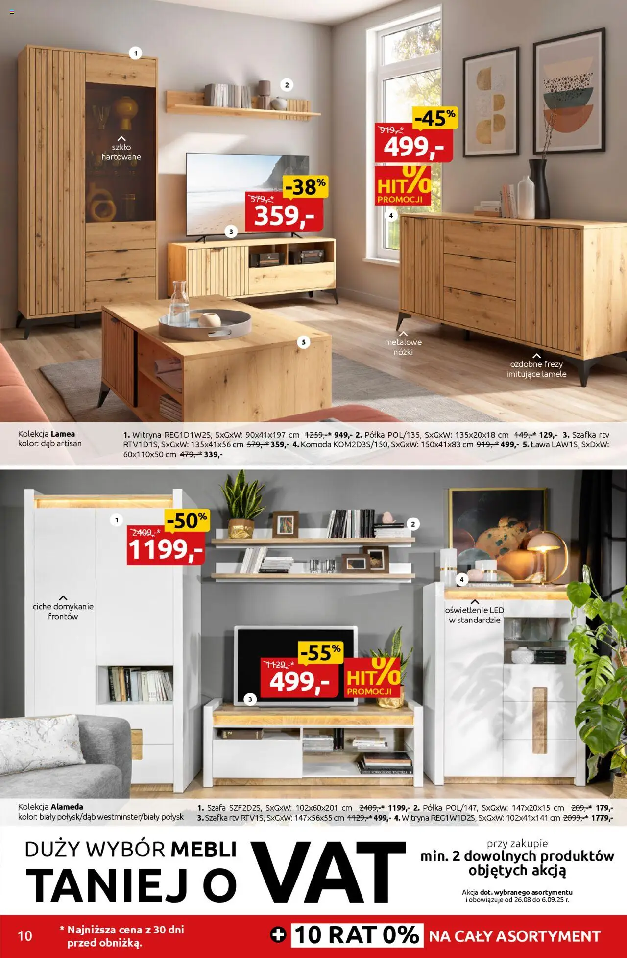Black Red White promocje od 25.08.2025 | Strona: 10 | Produkty: Szafa, Komoda, Półka, Witryna