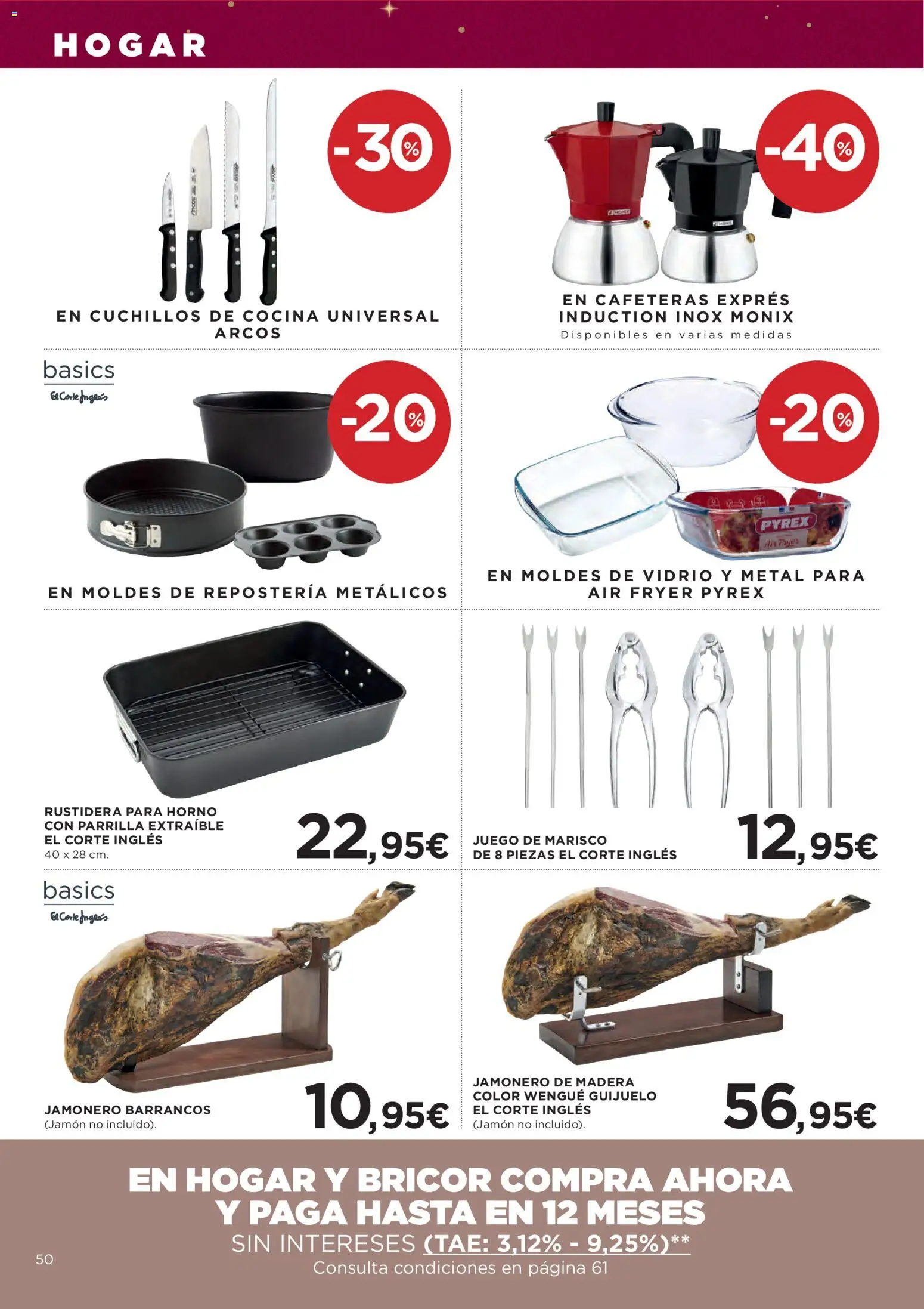 Hipercor catálogo │ válido desde el 18.12.2025 | Página: 55 | Productos: Jamón, Horno, Cocina, Parrilla