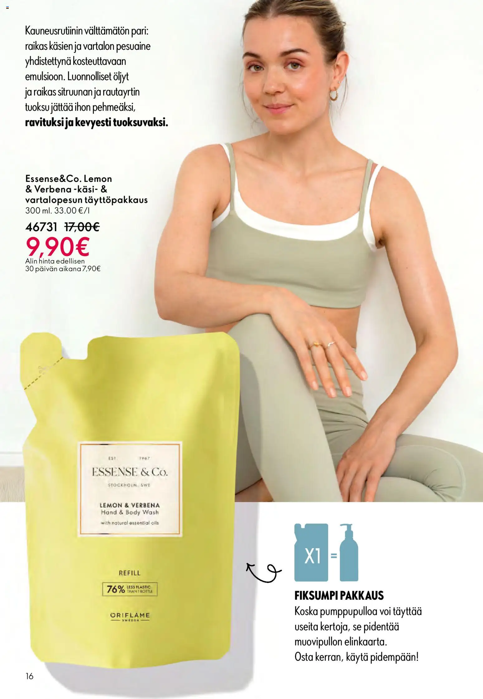 Oriflame - Esite 01 – voimassa 31.12.2025 alkaen | Sivu: 16 | Tuotteet: Tuoksu, Pesuaine, Voi