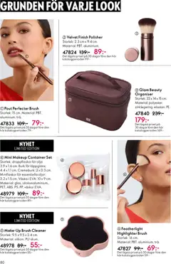Oriflame - Katalog 16/25 - Förhandsvisning av reklamblad från butik Oriflame aktuell från 19.11.2025 | Sida: 80 | Produkter: Highlighter, Läppglans, Set, Väska