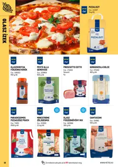 Metro akciós ujság - amely érvényes a következő dátumtól: 02.05.2024 | Oldal: 12 | Termékek: Pesto, Fűszerkeverék, Pizza, Cantuccini