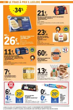 E.Leclerc - Prévisualisation de PÂTE FEUILLETÉE PRÊTE À DÉROULER "TABLIER BLANC", Pâte feuilletée prête à dérouler Tablier Blanc 230 g. valide à partir de 16.12.2025 | Page: 22 | Produits: Pain surprise, Foie gras de canard entier, Bloc de foie gras, Vin