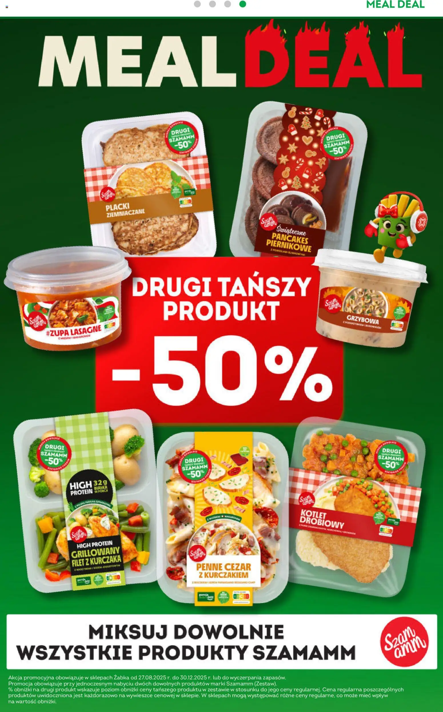 Żabka Gazetka od 03.12.2025 | Strona: 49 | Produkty: Penne, Filet z kurczaka, Placki ziemniaczane, Pancakes