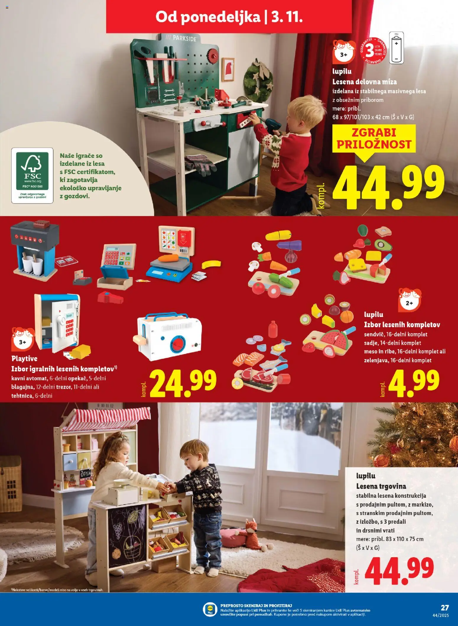 Novi Lidl katalog ponudbe – veljaven od 29.10.2025 | Stran: 61 | Izdelki: Miza, Delovna miza