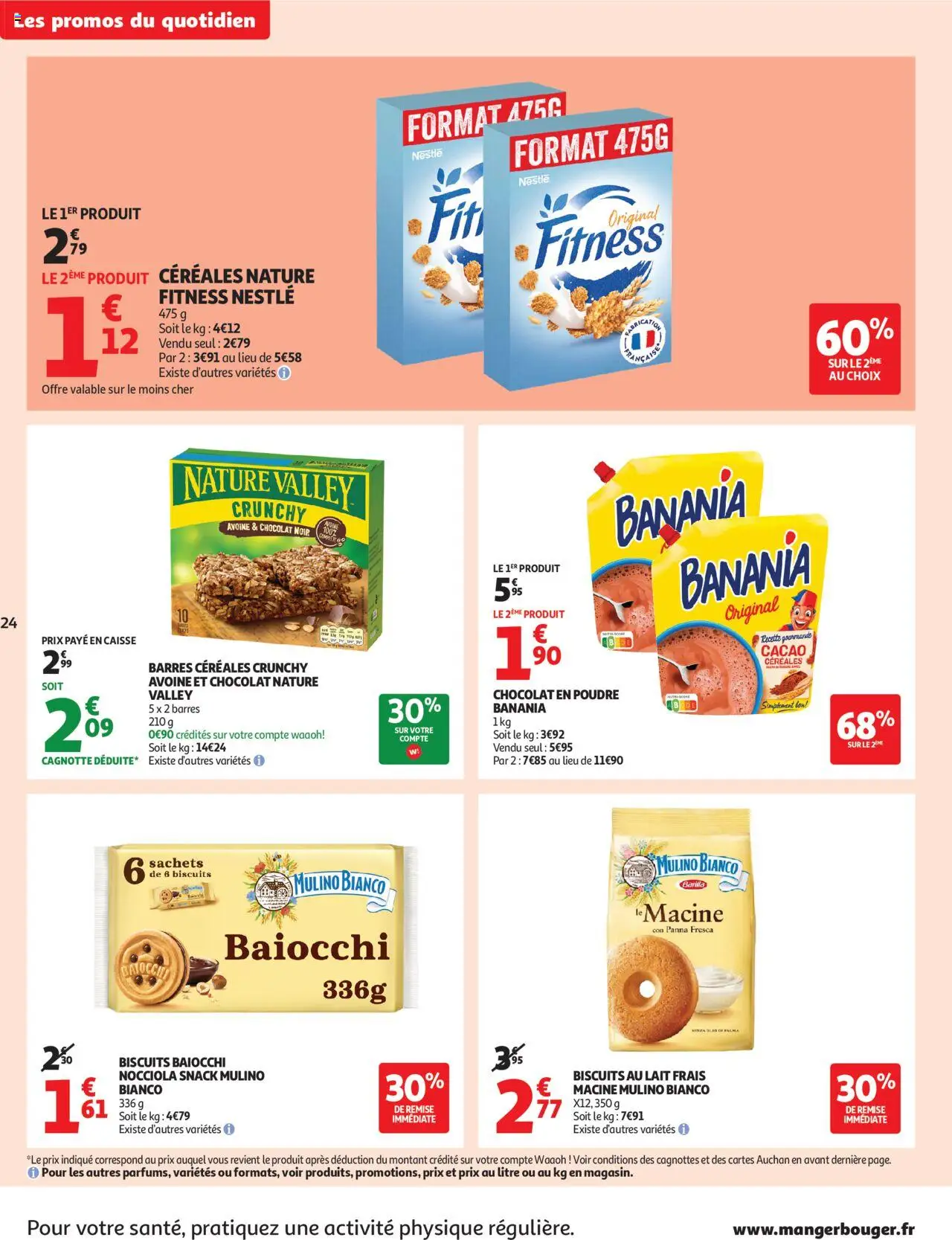  | Page: 24 | Produits: Chocolat en poudre, Chocolat, Céréales, Biscuits