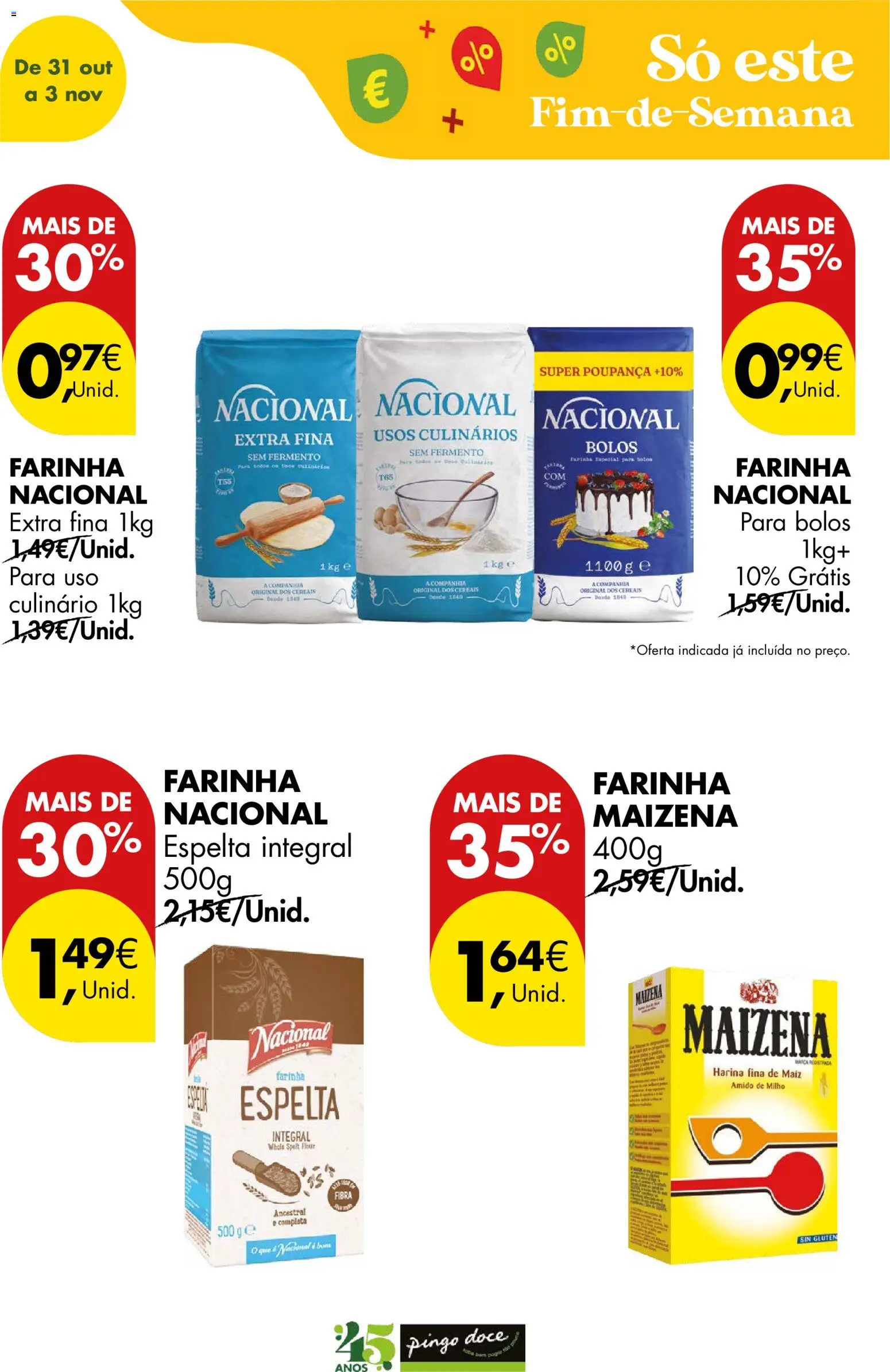 Pingo Doce Poupe este Fim de Semana │ válido de 31.10.2025 | Página: 13 | Produtos: Cereais, Milho