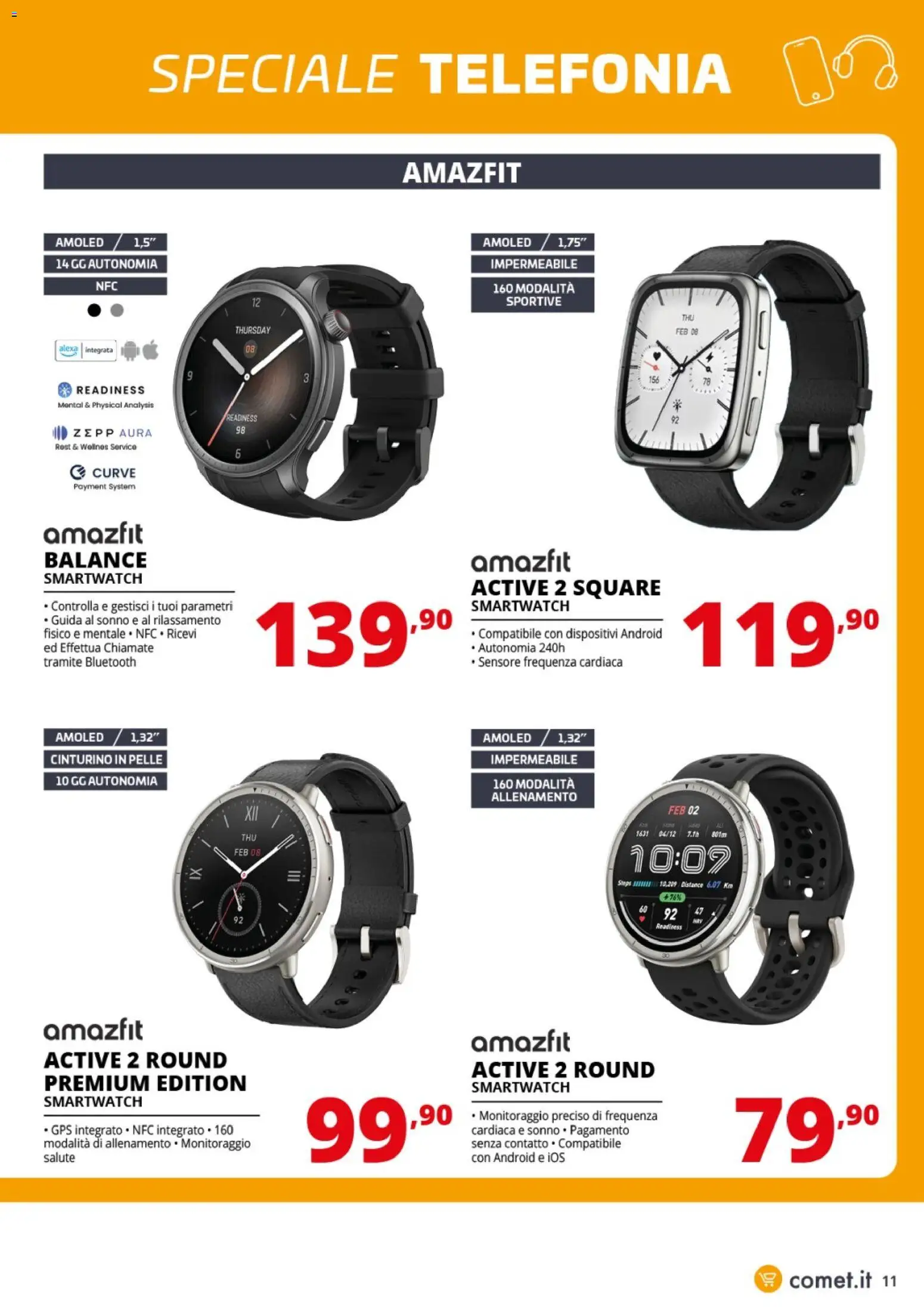 Volantino Comet del 20.03.2026 | Pagina: 11 | Prodotti: Smartwatch