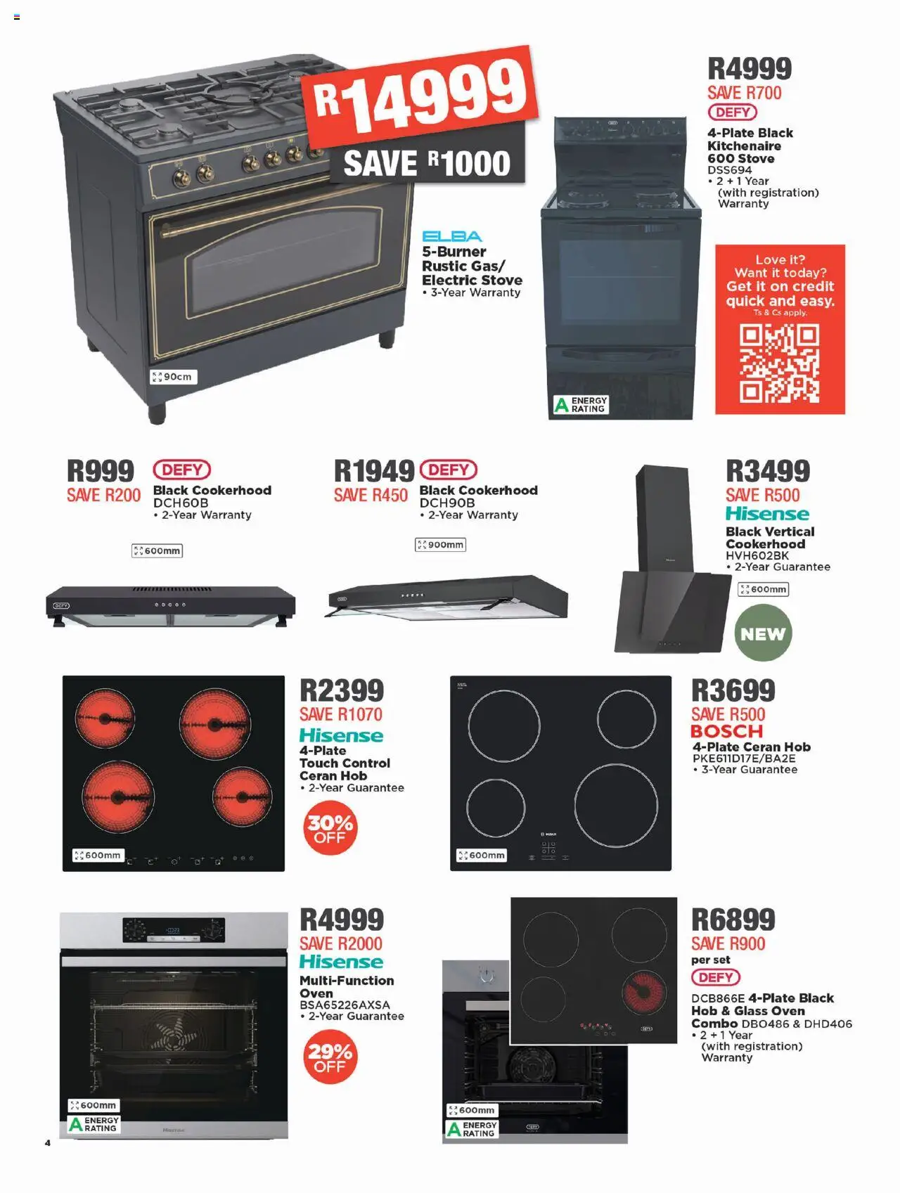 New House and Home catalogue – valid from 22.09.2025 | Page: 4 | Products: Oven, Hob, Stove