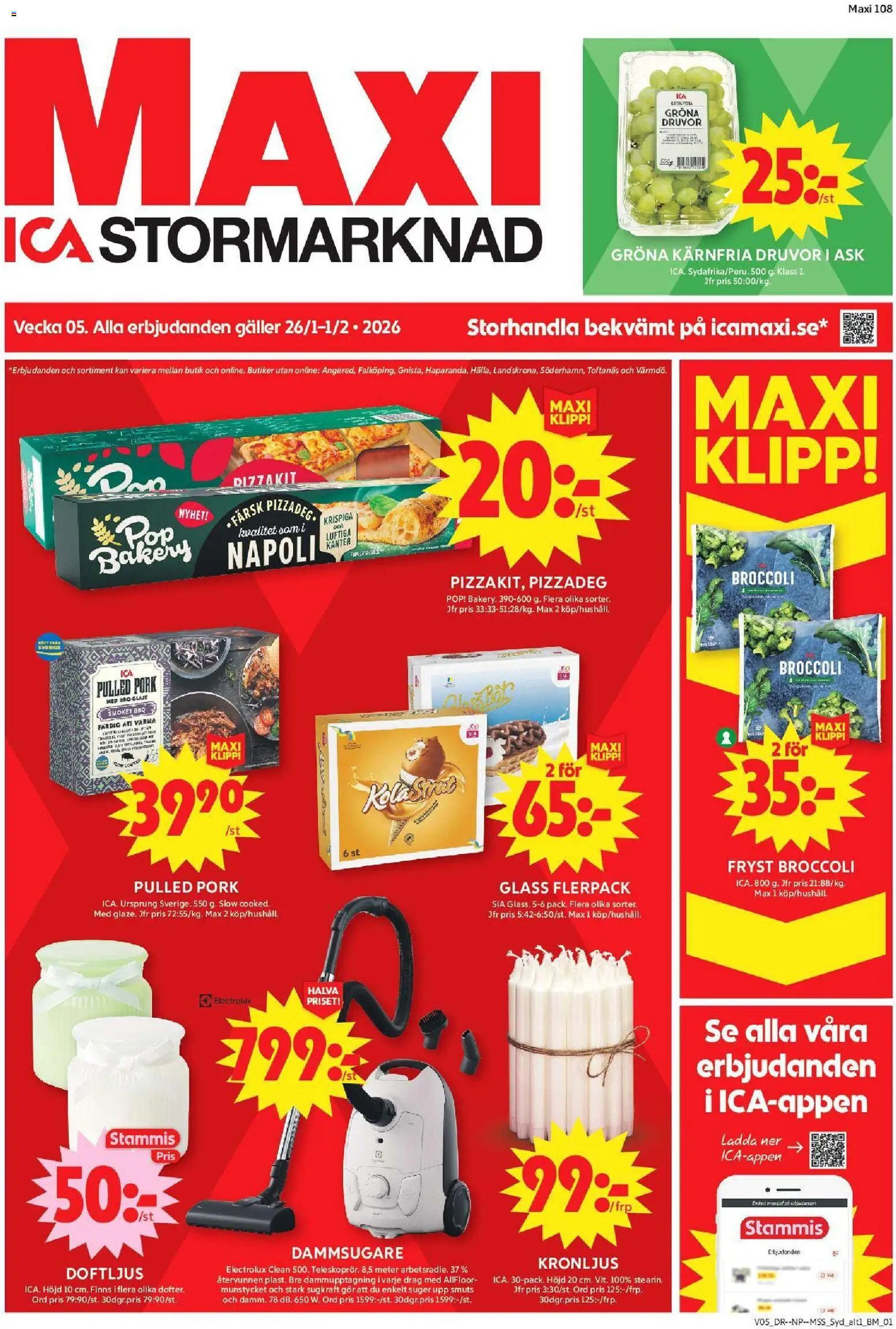 ICA Maxi reklamblad aktuell från 26.01.2026 | Sida: 1