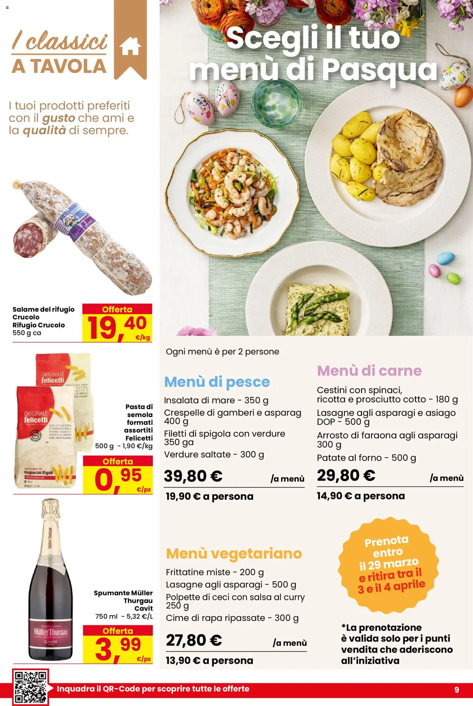 Volantino Despar del 17.03.2026 | Pagina: 9 | Prodotti: Salsa, Spumante, Ricotta, Spigola