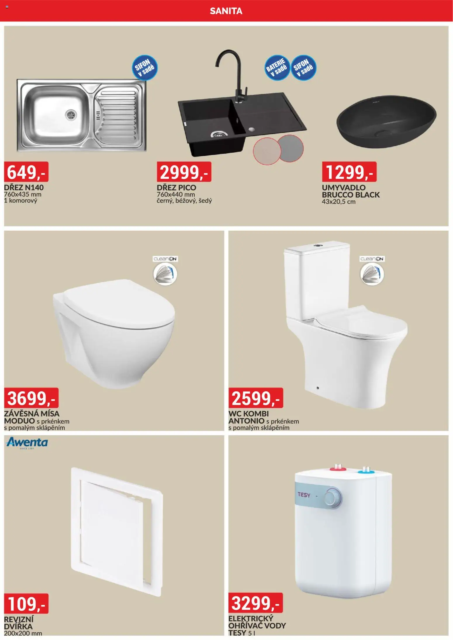 BAUMAX leták od 01.11.2025 | Strana: 14 | Produkty: Dřez, Umyvadlo, Wc, Baterie