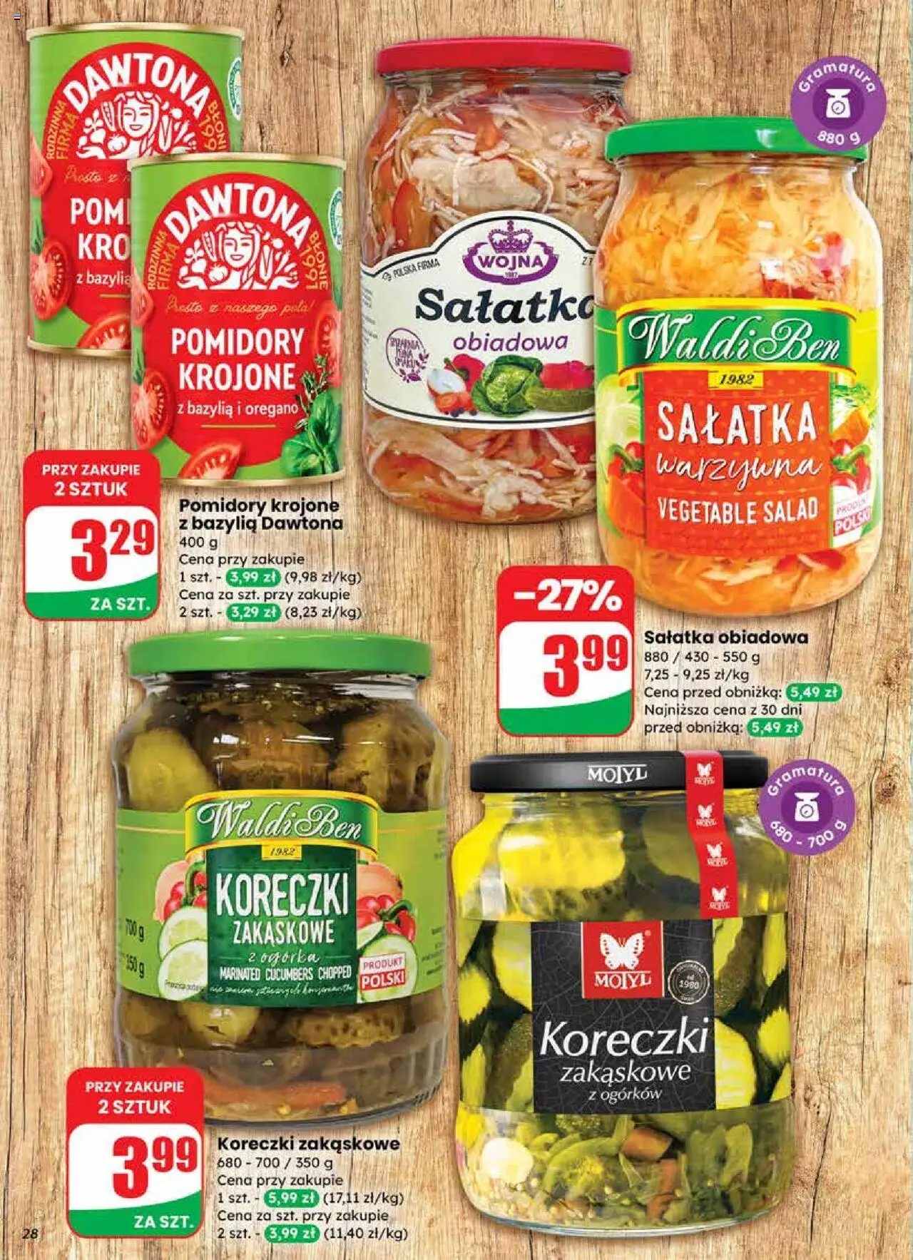Dino Gazetka od 24.09.2025 | Strona: 28 | Produkty: Oregano, Bazylia, Pomidory, Sałatka