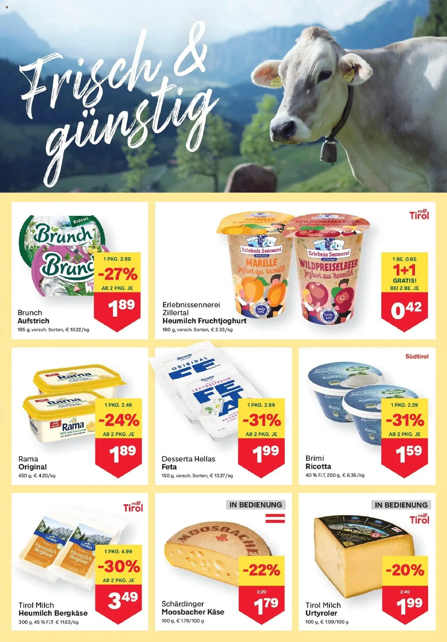 MPREIS Saalbach gültig ab 05.02.2026 | Seite: 5 | Produkte: Milch, Käse, Joghurt