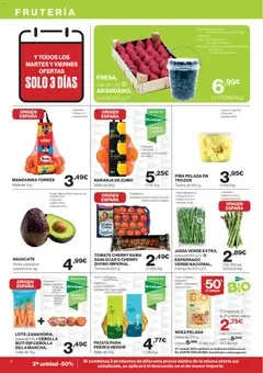 Vista previa Supercor folleto válido desde el 09.04.2026 | Página: 2 | Productos: Naranjas, Tomates, Zanahoria, Παγωμένο τσάι