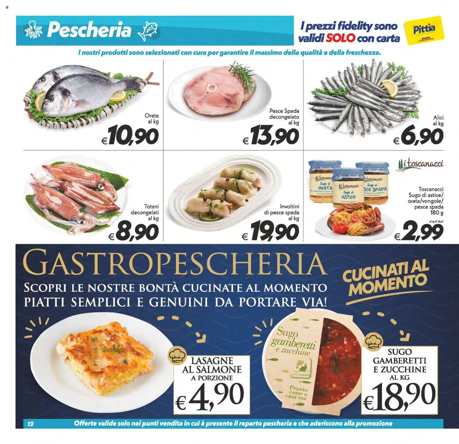 Volantino SuperConveniente del 24.02.2026 | Pagina: 12 | Prodotti: Pesce, Orata, Astice, Sugo