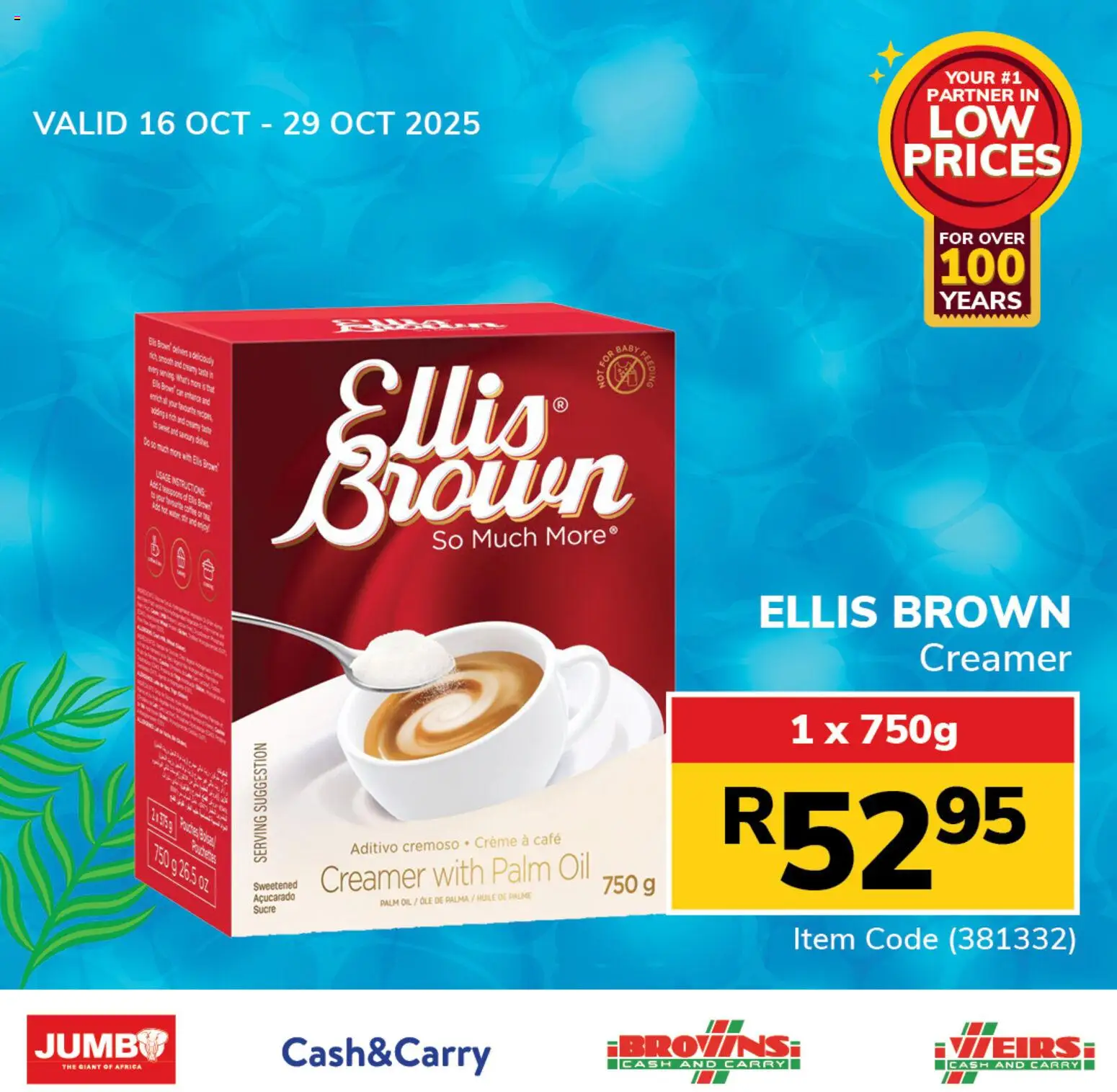 New Jumbo catalogue – valid from 16.10.2025 | Page: 2 | Products: Creamer, Oil