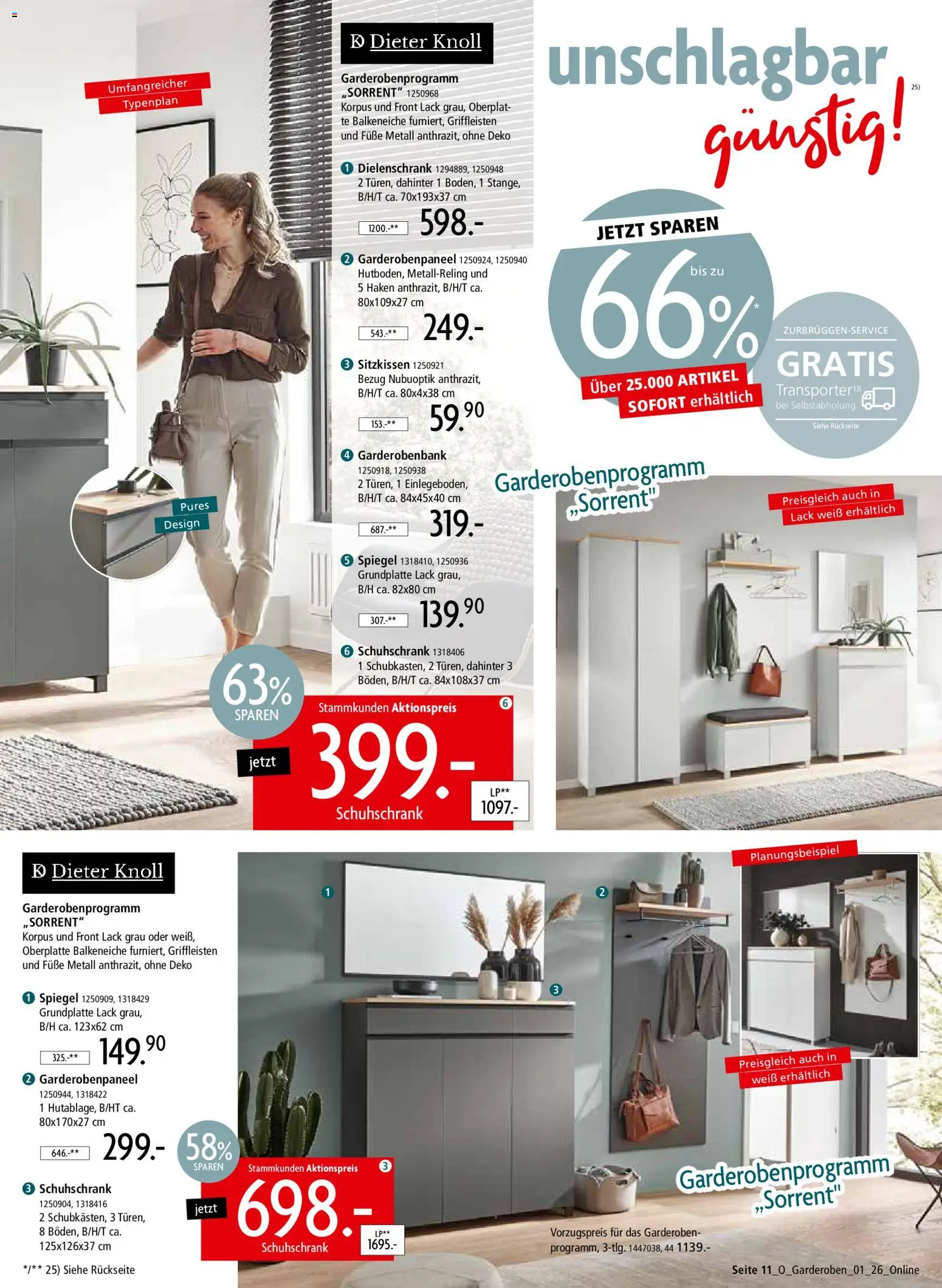 Zurbrüggen Garderoben-Trends – gültig ab 21.03.2026 | Seite: 11 | Produkte: Spiegel