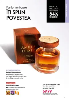 Ofertele Oriflame valabile de la 06.05.2026 | Pagină: 27 | Produse: Apă de parfum, Elixir, Masă, Apă