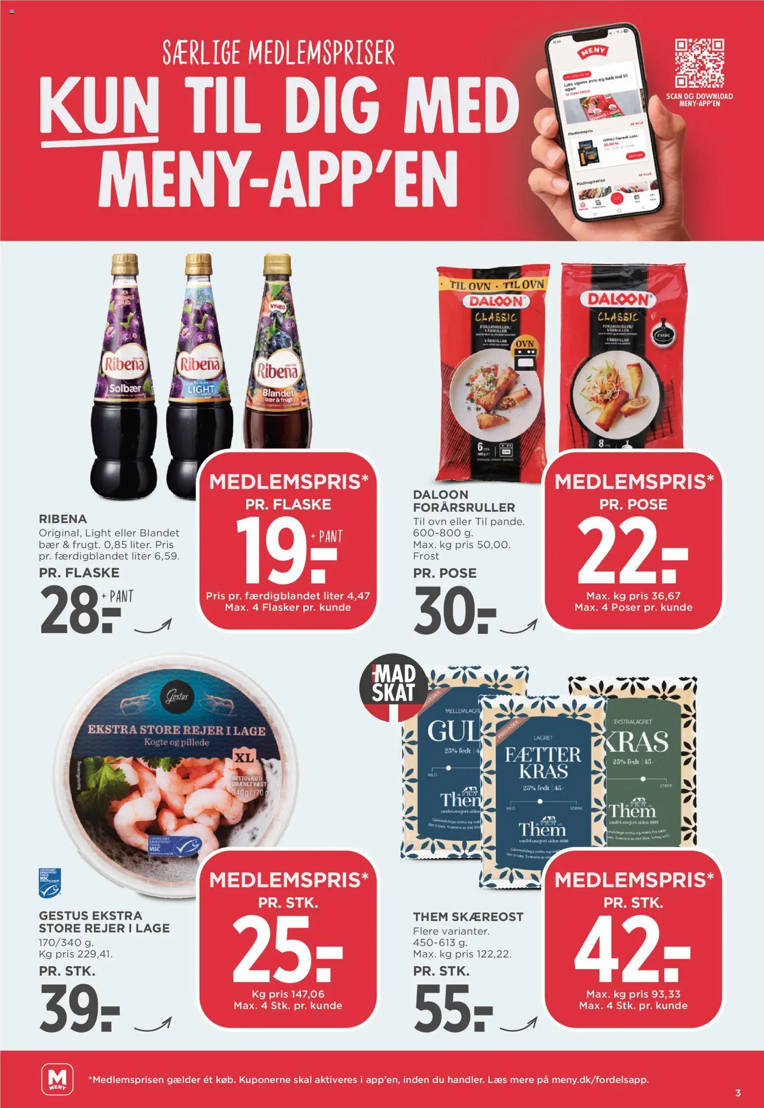 Meny tilbudsavis – gyldig fra 13.02.2026 | Side: 3 | Produkter: Solbær, Rejer, Ovn