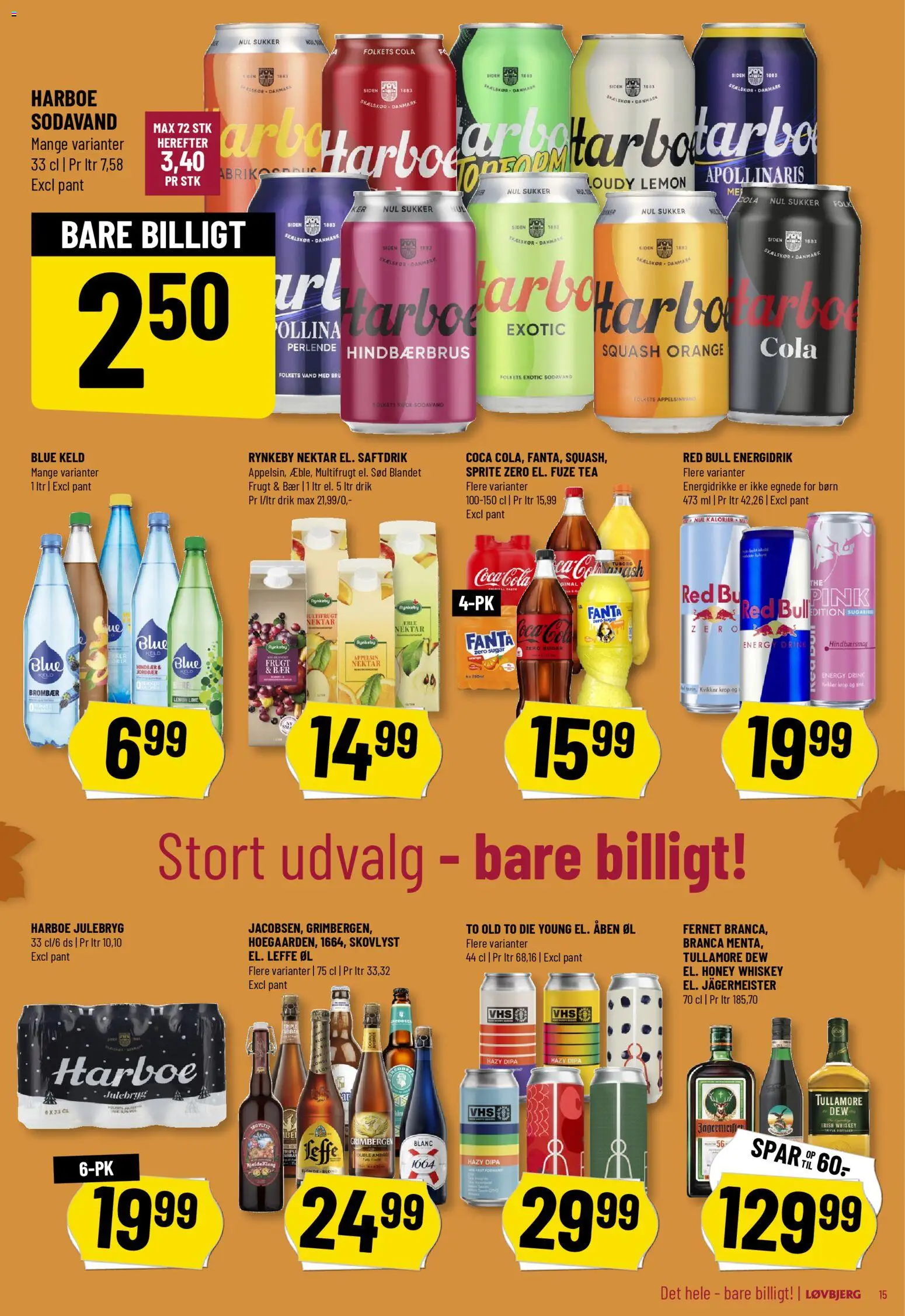 Løvbjerg tilbudsavis – gyldig fra 24.10.2025 | Side: 15 | Produkter: Coca Cola, Jordbær, Hindbær, Fanta