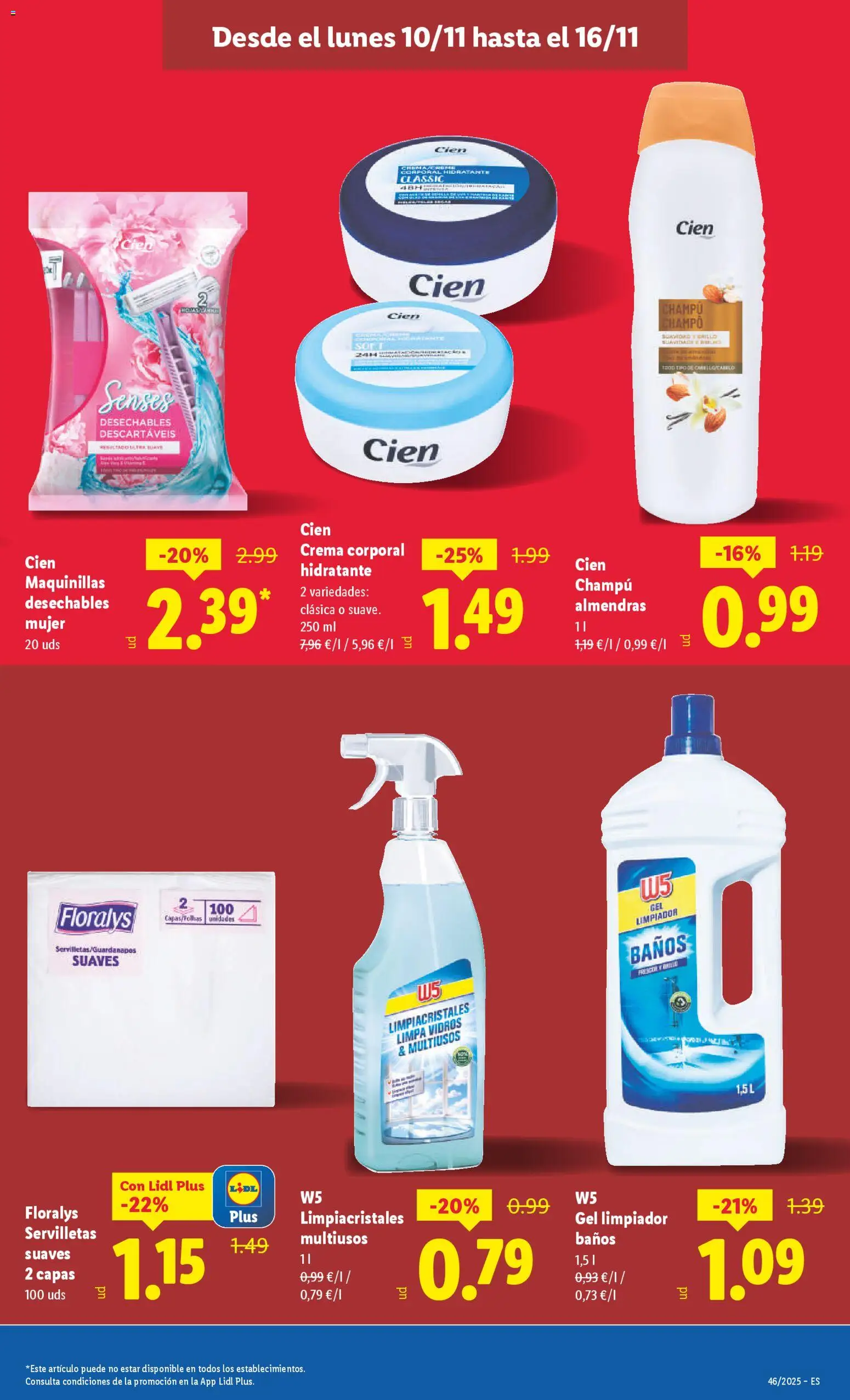 Lidl folleto │ válido desde el 10.11.2025 | Página: 17 | Productos: Champú, Limpiacristales, Crema, Body