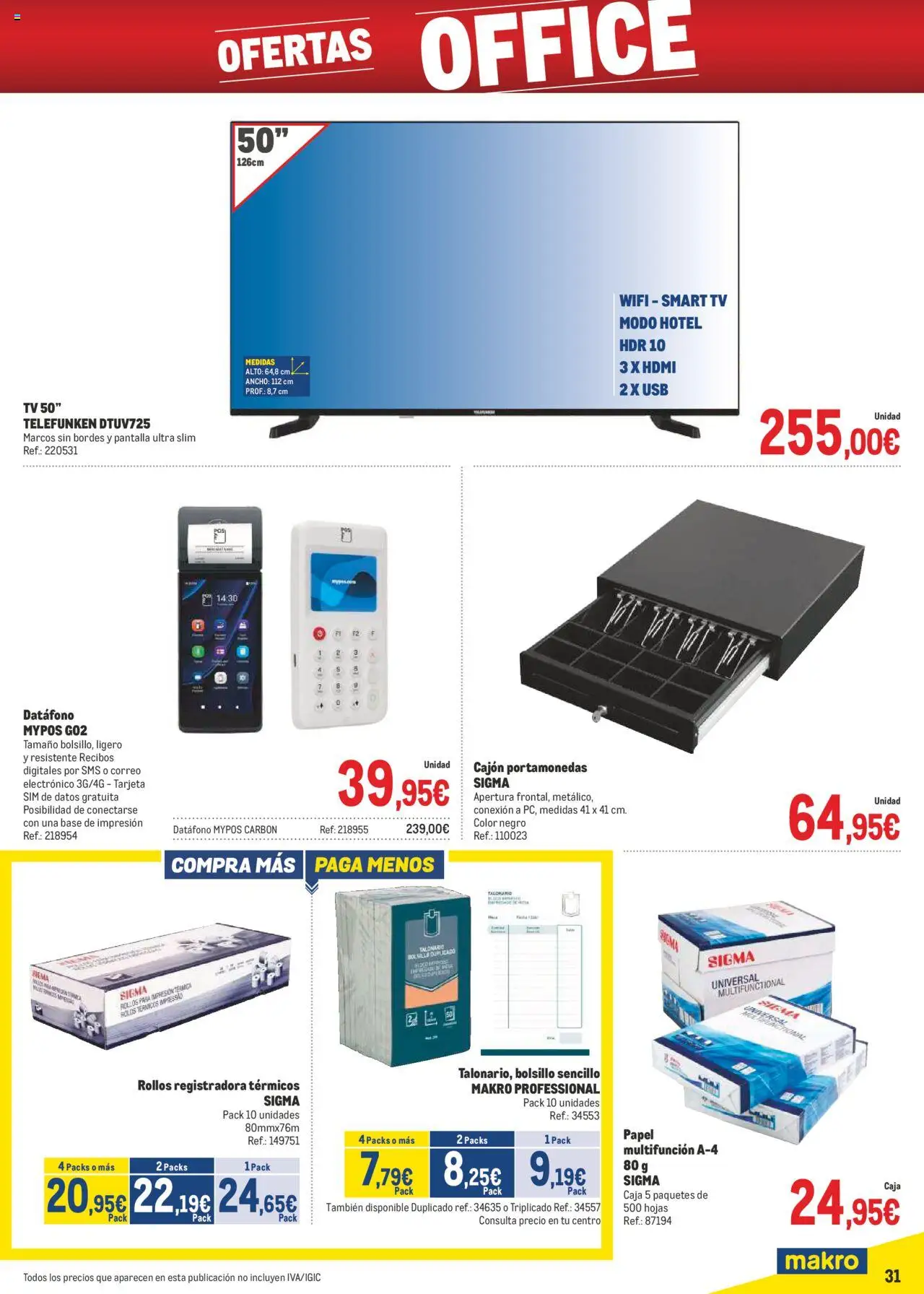 Makro - Precios Canarias │ válido desde el 04.08.2025 | Página: 31 | Productos: USB, Caja