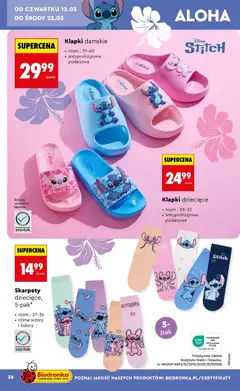 Pogląd oferty "Klapki damskie, rozm.: 37-40, antypoślizgowa podeszwa" - ważna od 07.03.2026 | Strona: 28