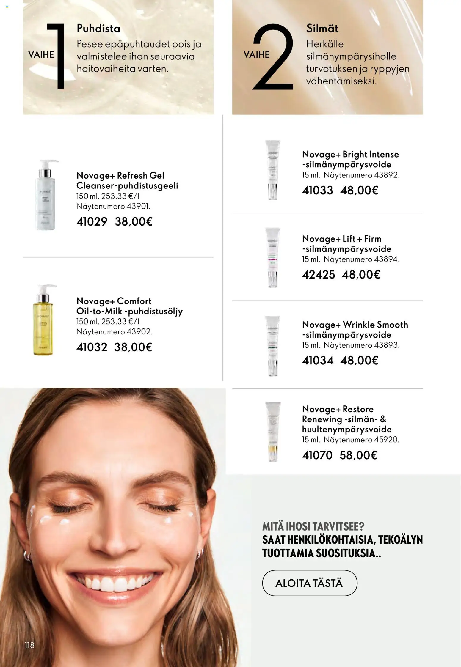 Oriflame - Esite 03 – voimassa 18.02.2026 alkaen | Sivu: 118 | Tuotteet: Silmänympärysvoide