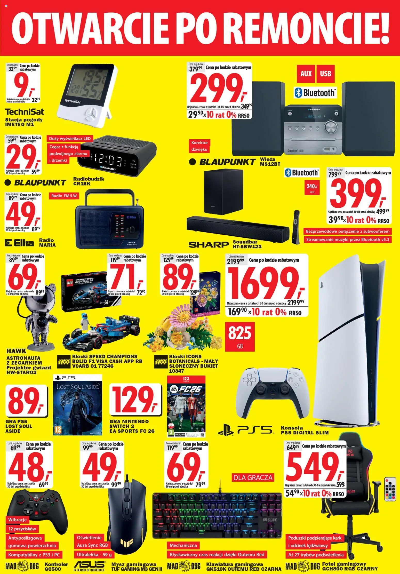 Mediaexpert Gazetka - Otwarcie po remoncie Kościan od 19.02.2026 | Strona: 3 | Produkty: Stacja pogody, Zegar, Projektor gwiazd, Kontroler