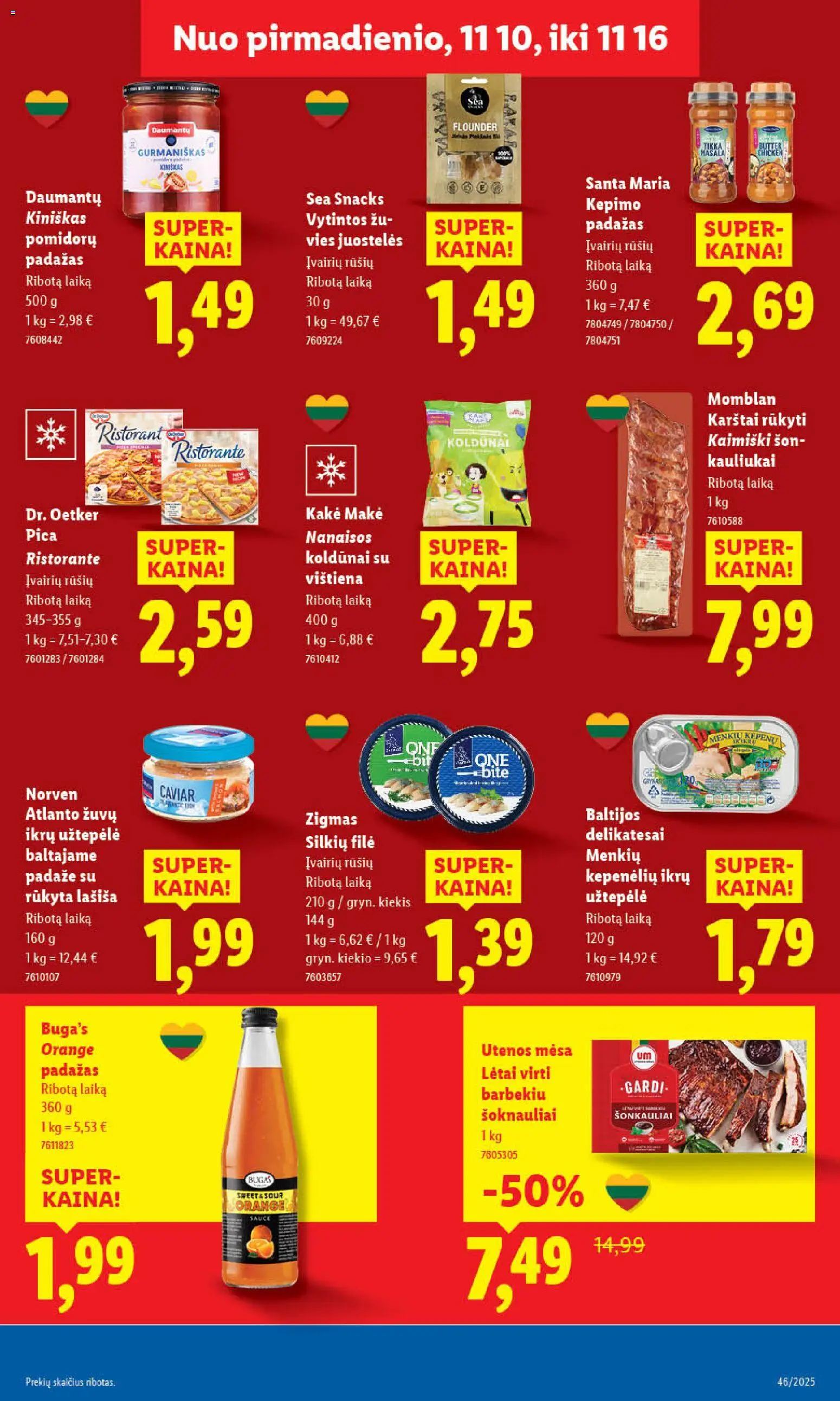 LIDL akcijos nuo 13.11.2025 | Puslapis: 27 | Prekių: Užtepėlė, Pica, Vištiena, Padažas