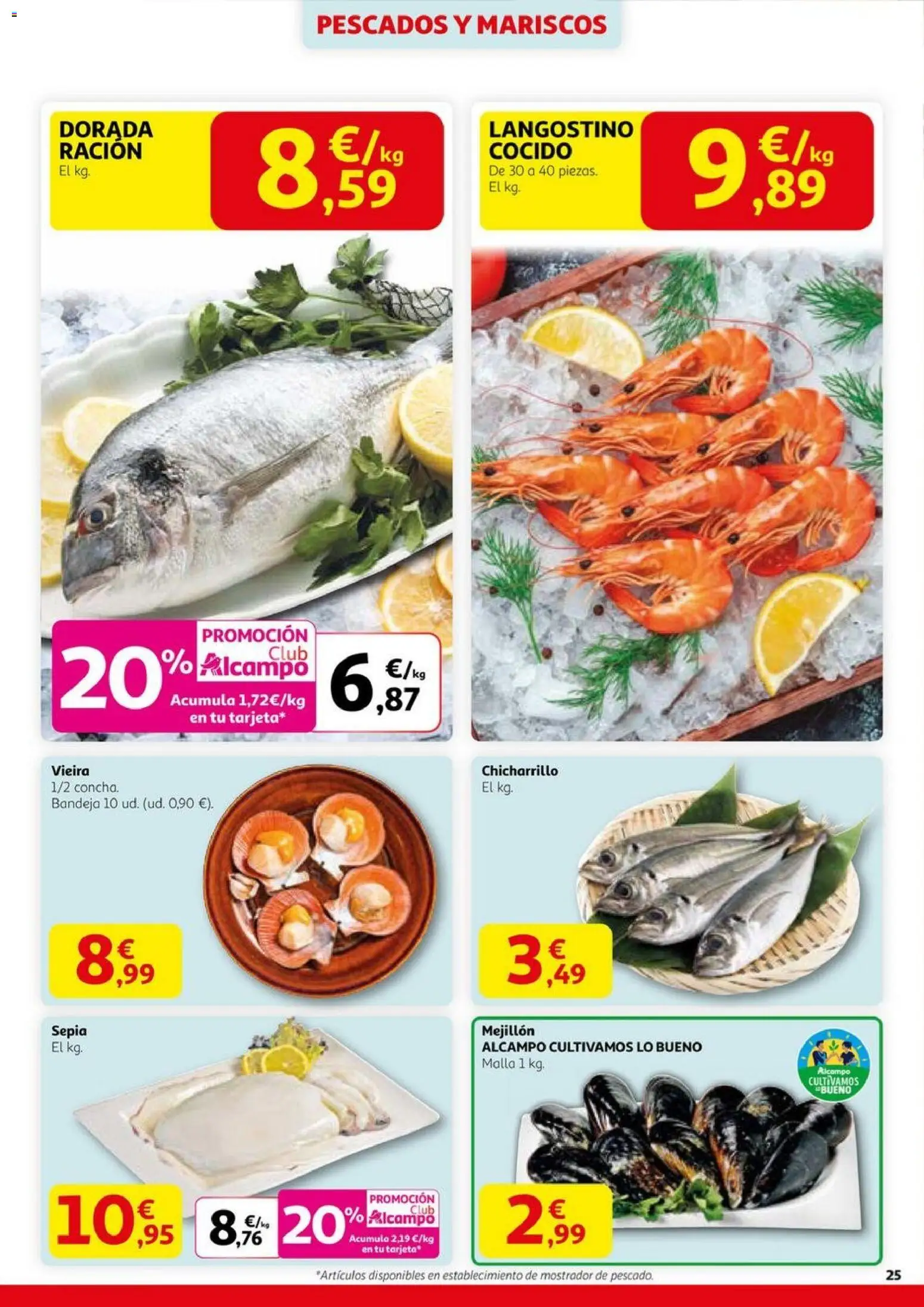 Alcampo - HP Nacional  │ válido desde el 23.10.2025 | Página: 25 | Productos: Bandeja, Langostino